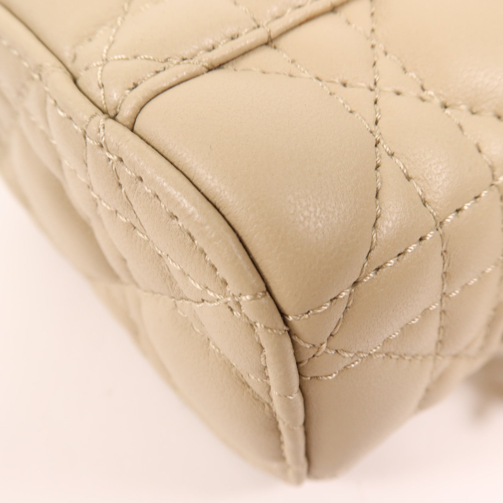 Dior 牛皮皮革Micro Vanity Case金扣手挽肩背兩用袋