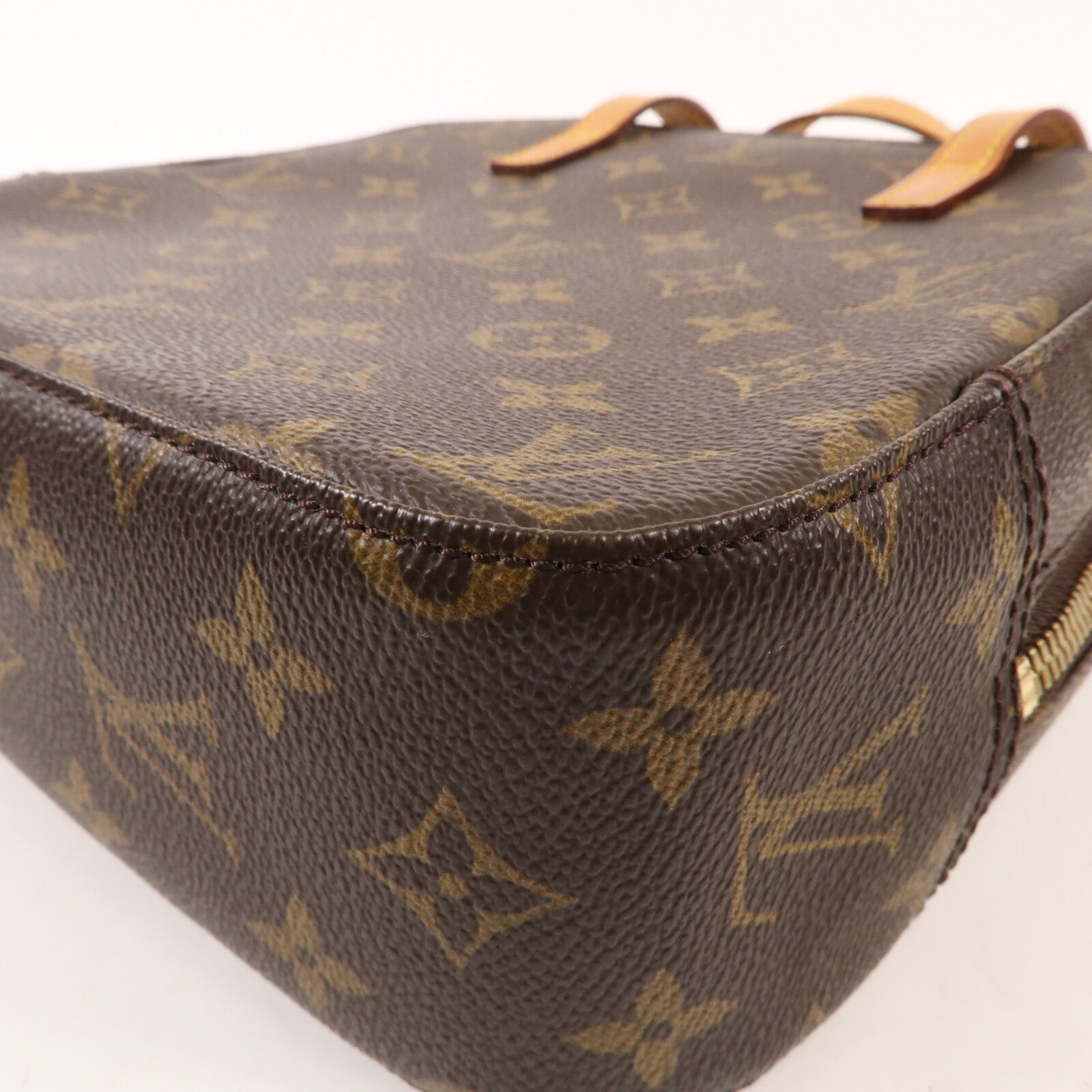 LOUIS VUITTON Monogram Spontini金扣手挽肩背兩用袋棕色