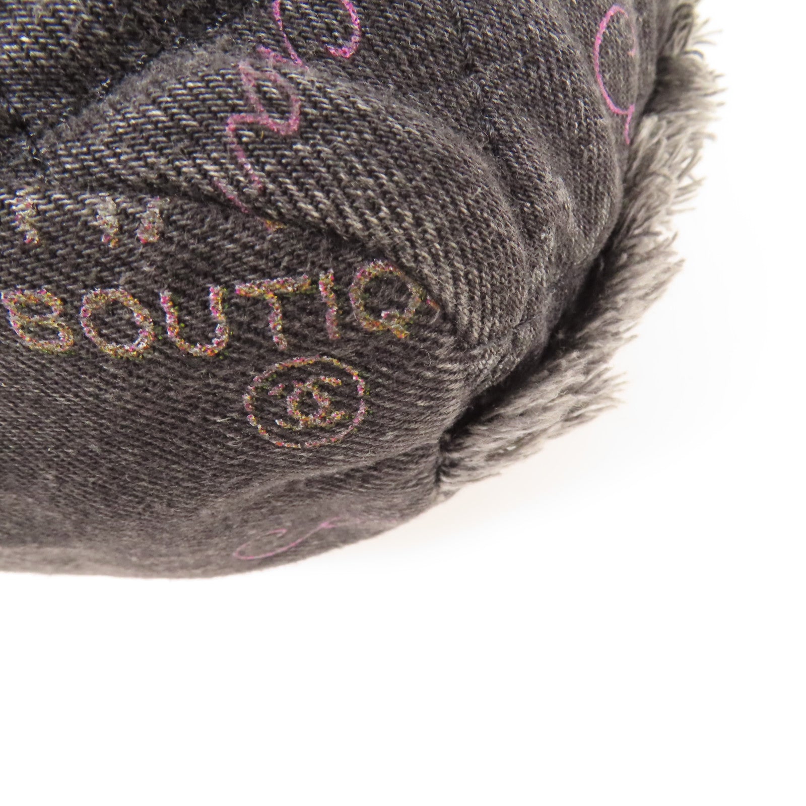 CHANEL 牛仔布Bucket Bag銀扣鏈帶肩背袋