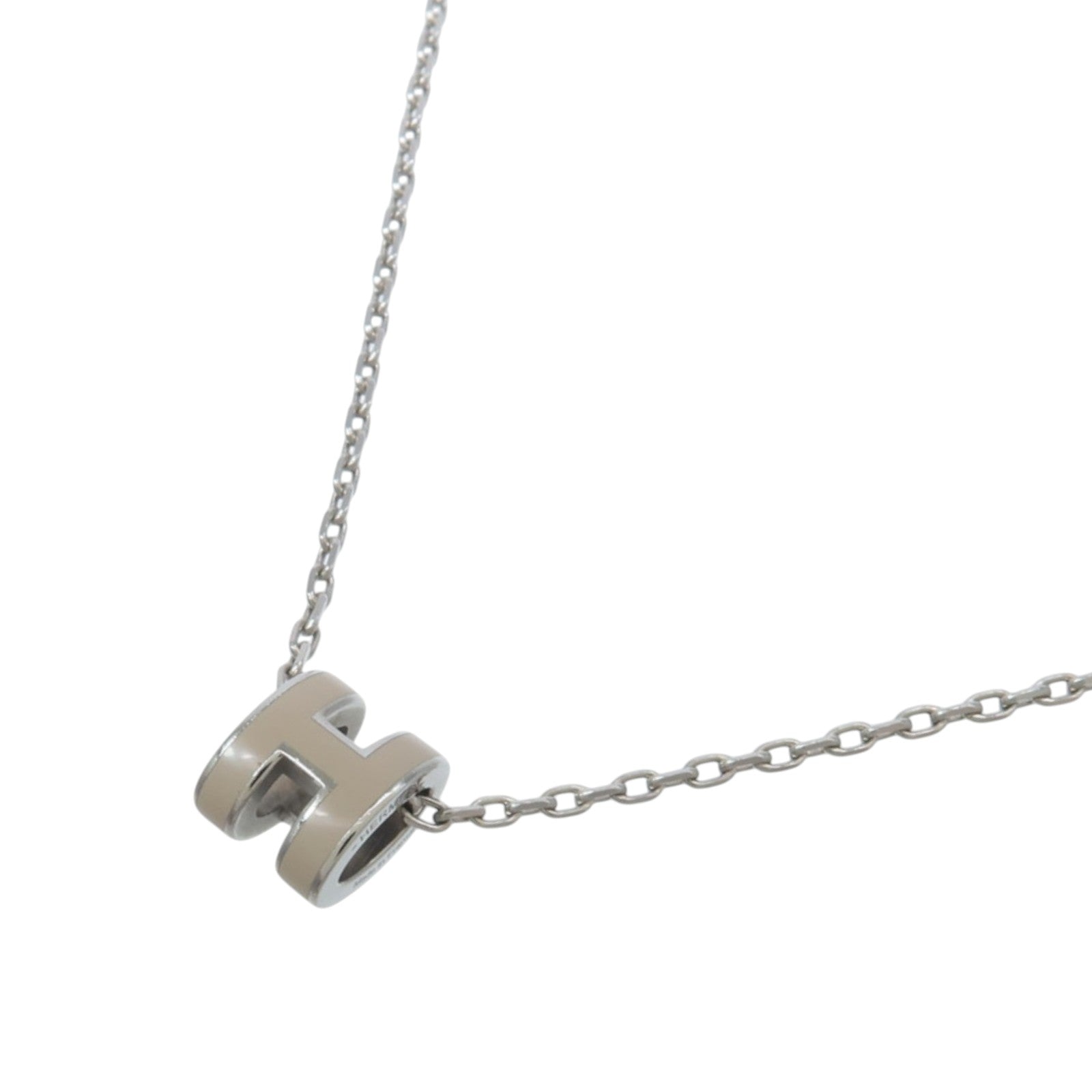 HERMES 金屬/琺瑯Mini Pop H Necklace項鍊