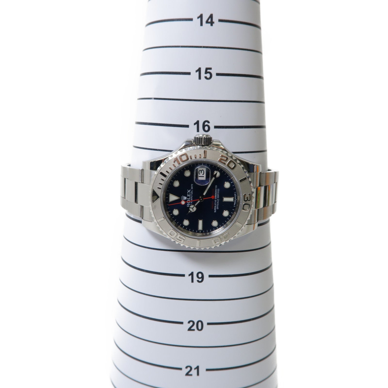 ROLEX Yacht Master鉑金/不鏽鋼自動機芯手錶藍色