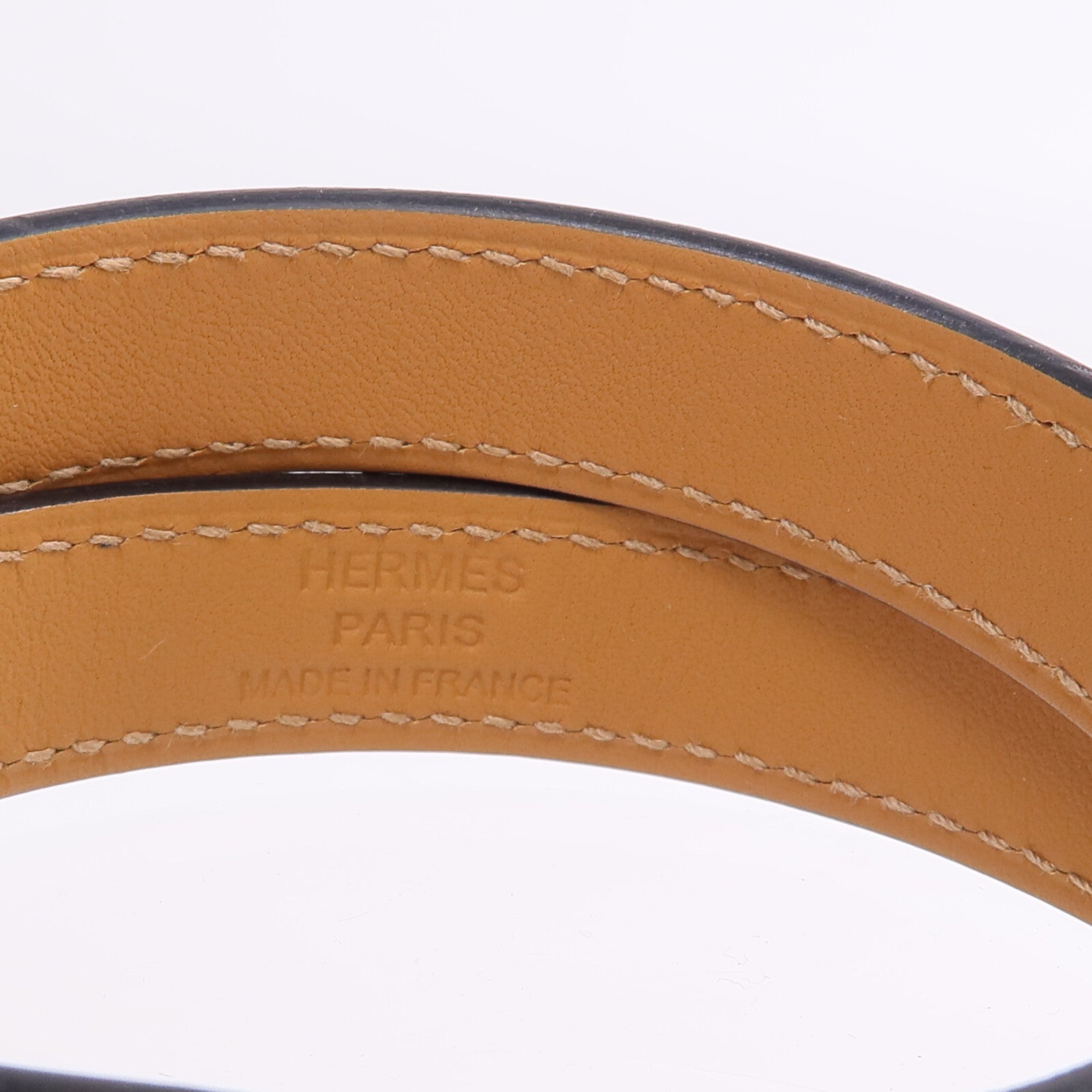 HERMES Swift皮革Kelly Double Tour手鏈Rouge H/Rose Confetti