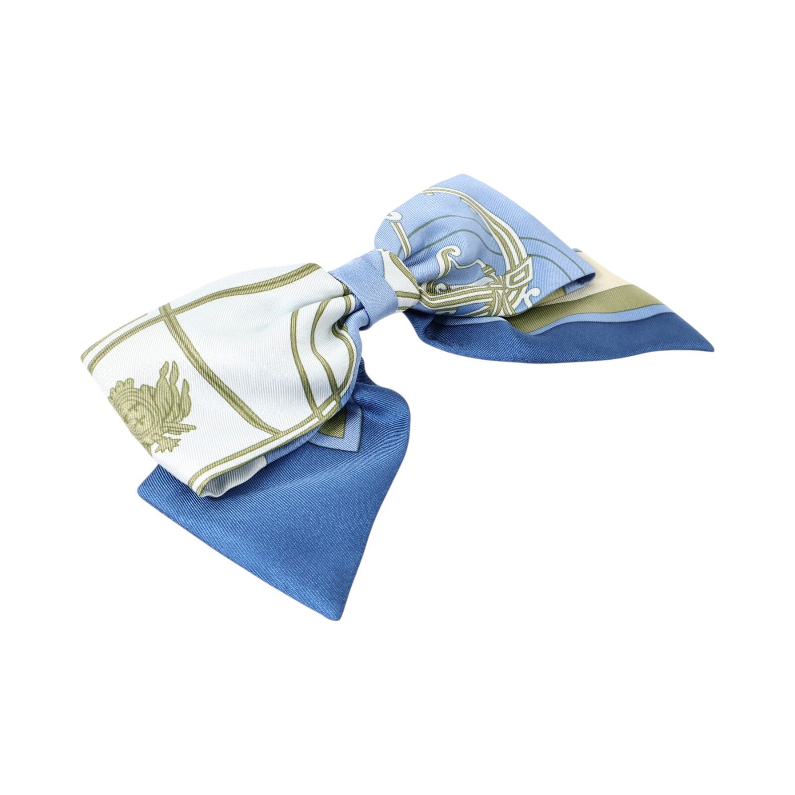 HERMES 絲質Ex-Libris Grenelle Hair Clip髮夾