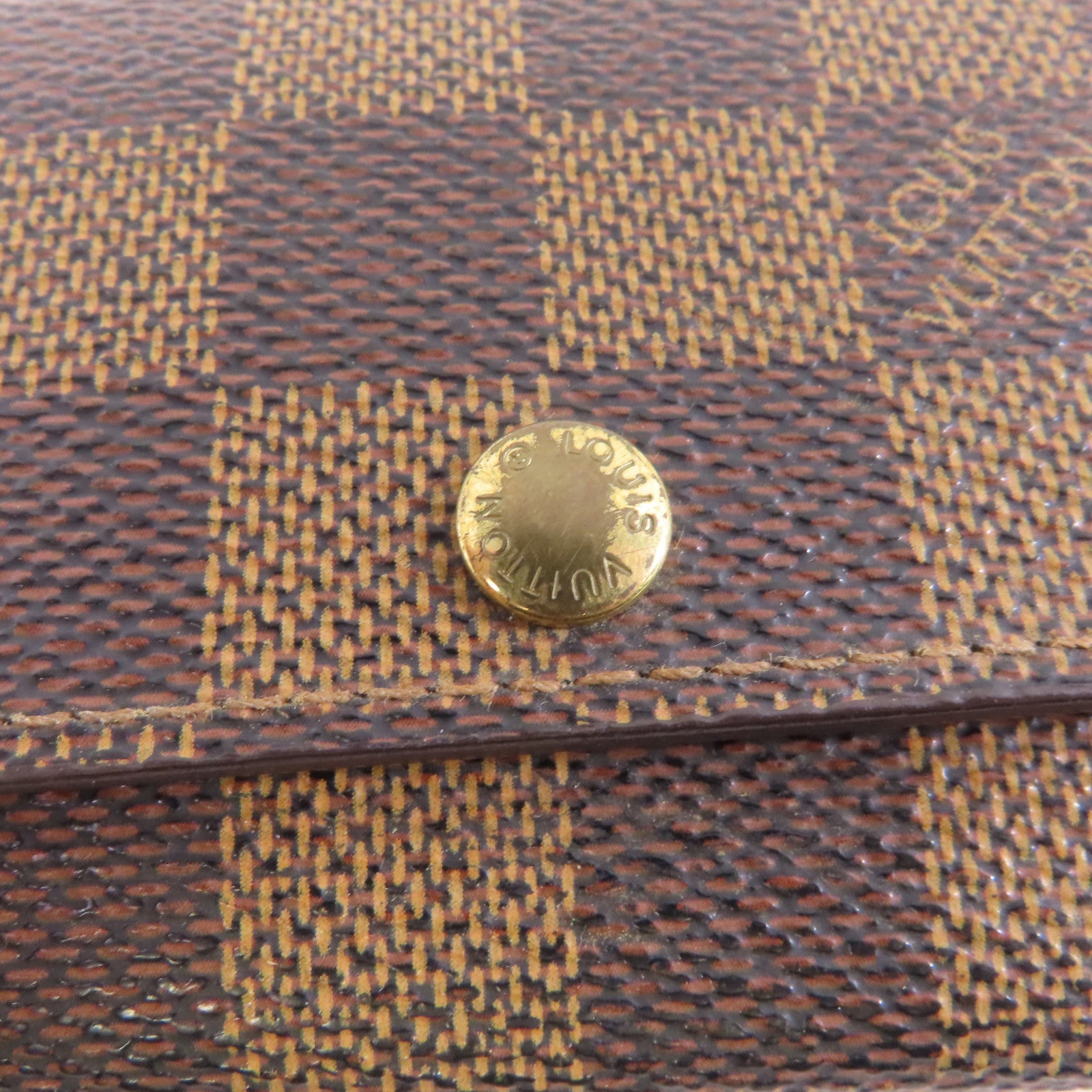 LOUIS VUITTON Damier Multicles 6金扣鎖匙扣棕色