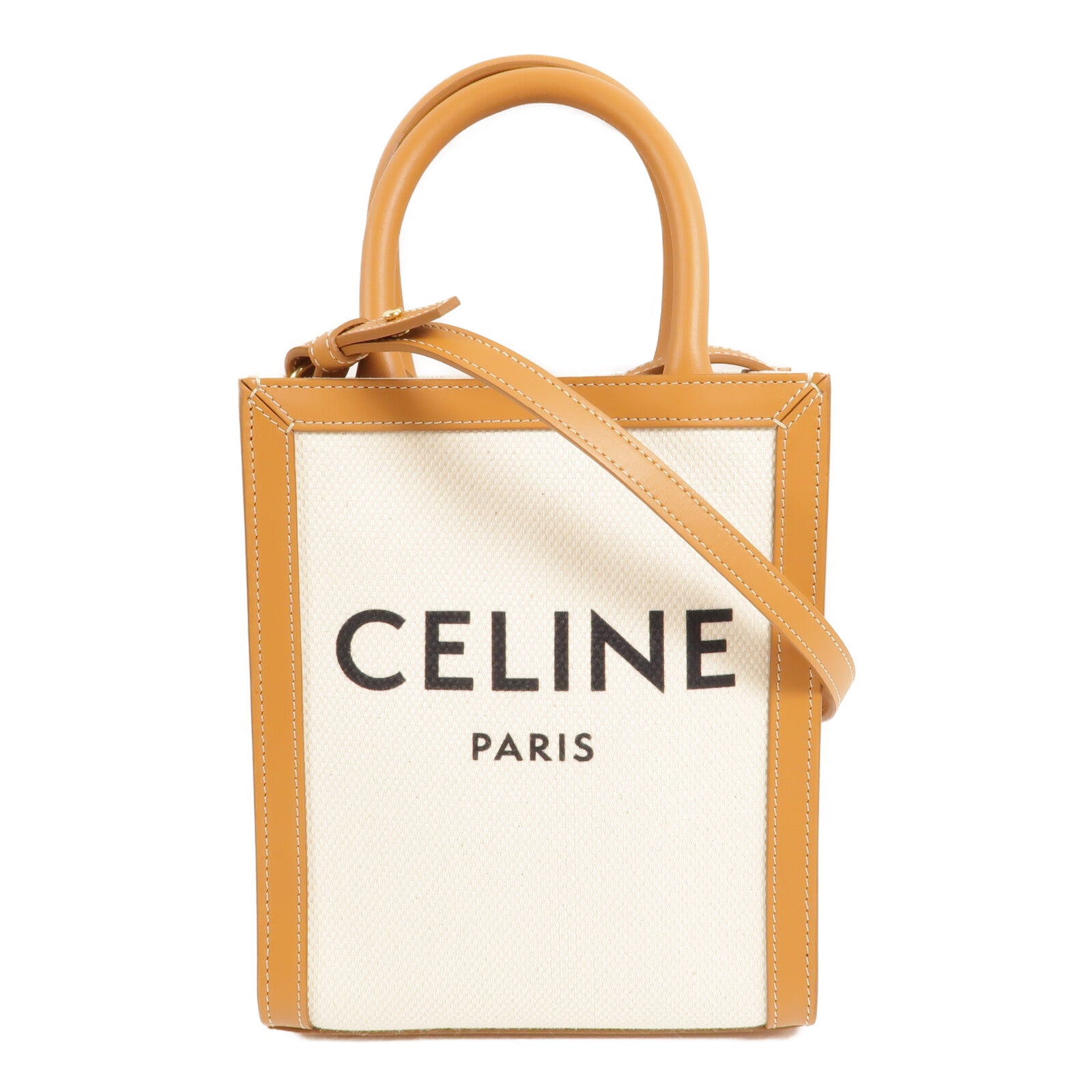 CELINE 帆布Mini Vertical Cabas手挽肩背兩用袋