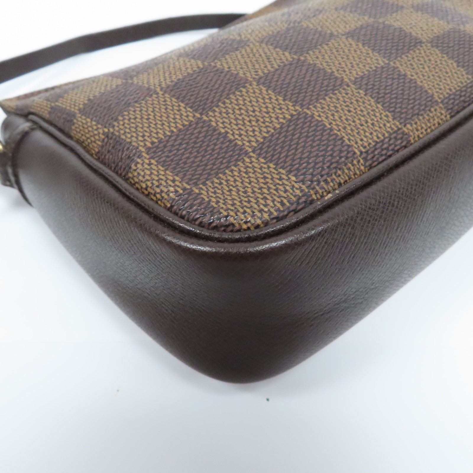 LOUIS VUITTON 【激減優惠】Damier Trousse Makeup金扣手拿包啡色