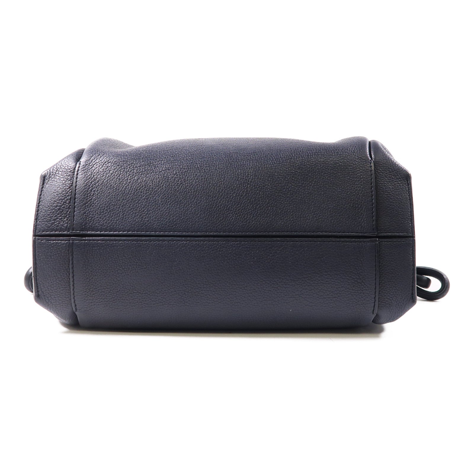 LOEWE 牛皮皮革Flamenco Tote肩背袋深藍色