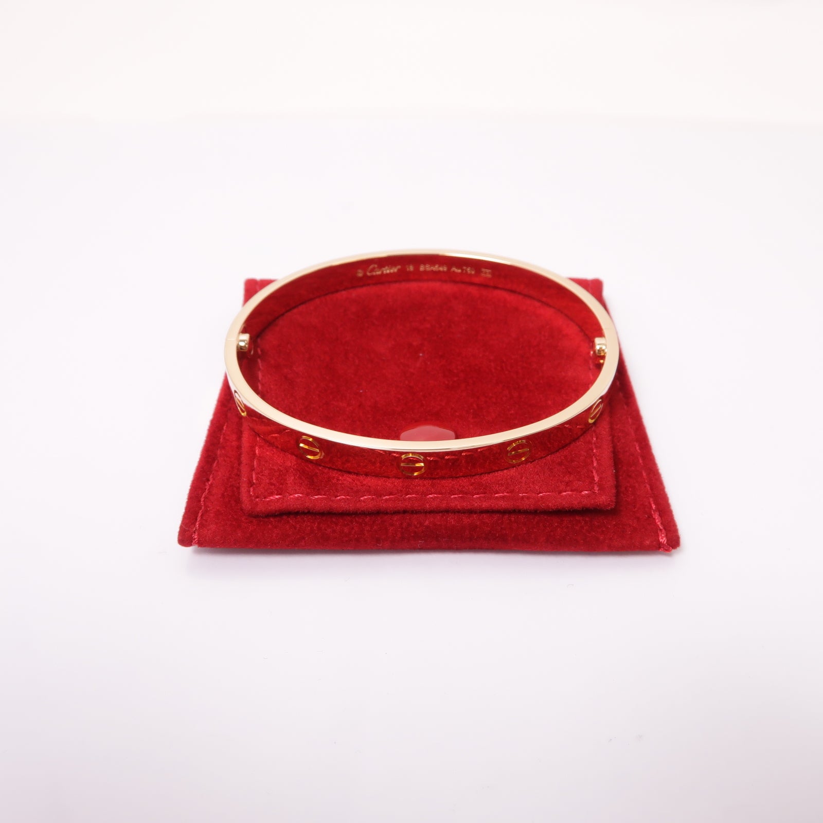 CARTIER 【激減優惠】18K玫瑰金Love Bracelet手鐲Cartier#18