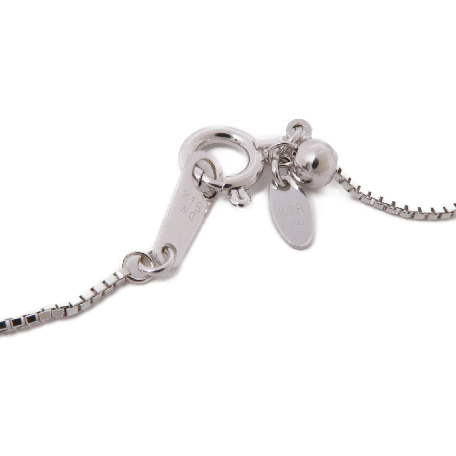 JEWELRY Ruby Diamond Necklace 18K White Gold