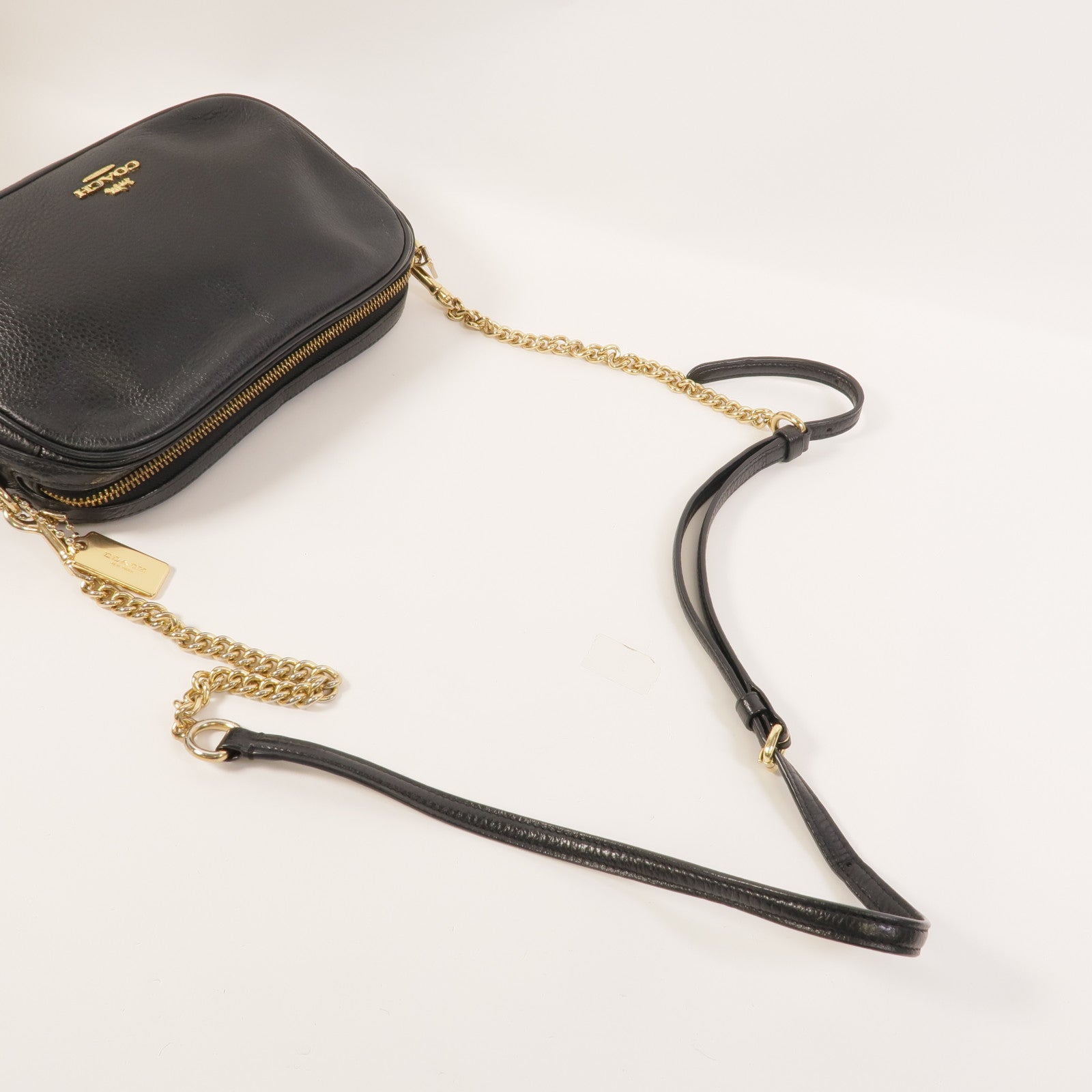 COACH 牛皮皮革Camera Bag肩背袋