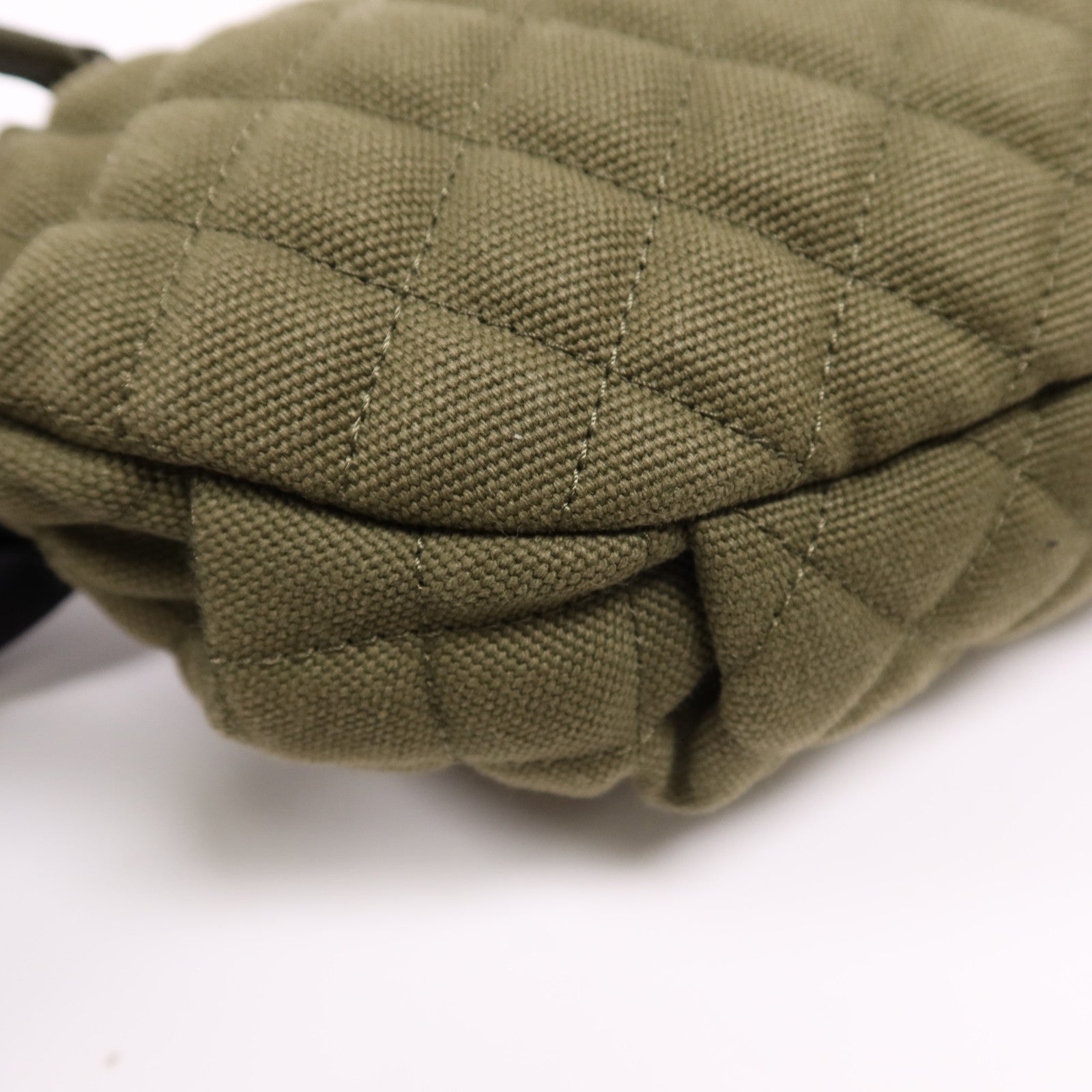 CHANEL 帆布Waist銀扣腰包