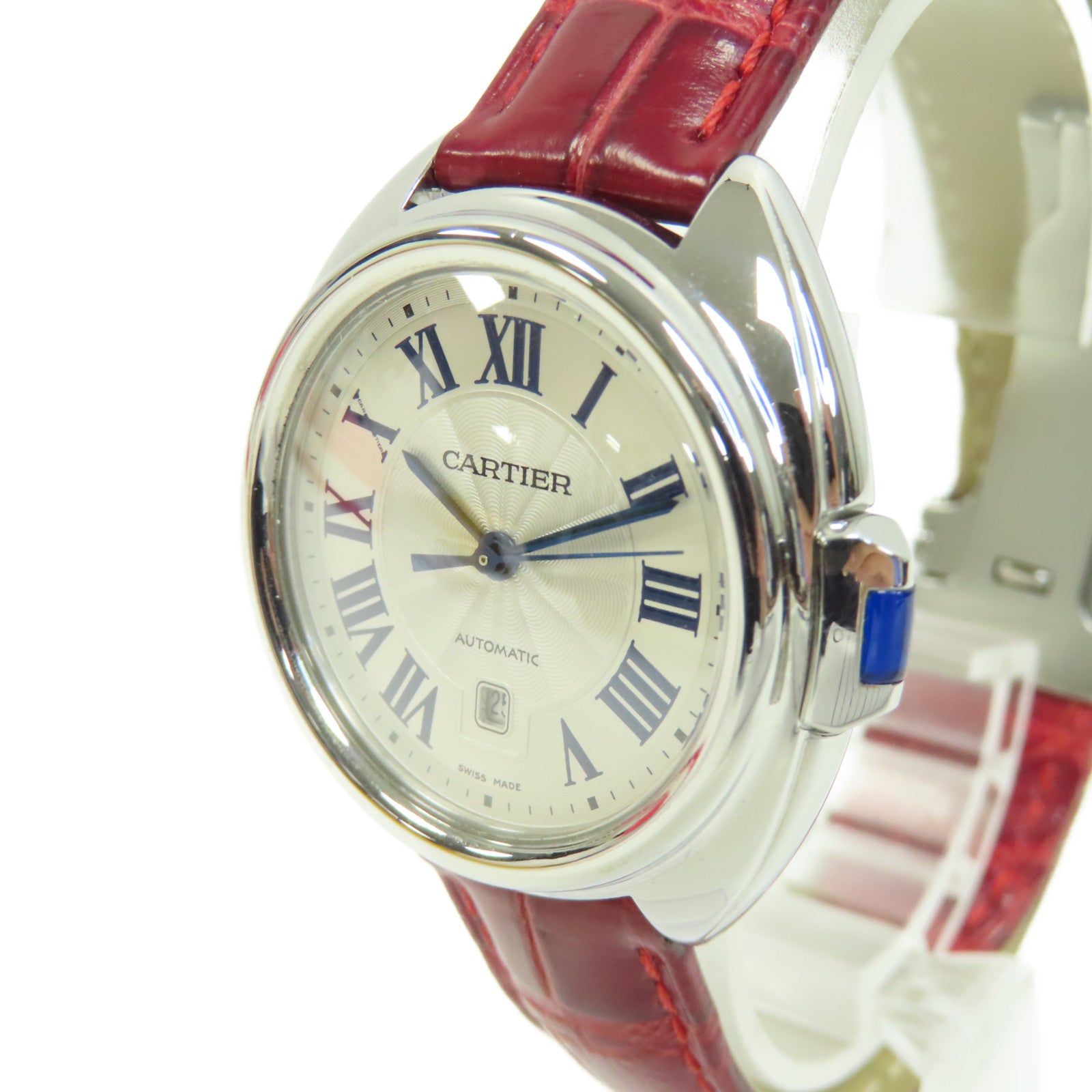 CARTIER Cle de Cartier不鏽鋼手錶自動機芯銀色