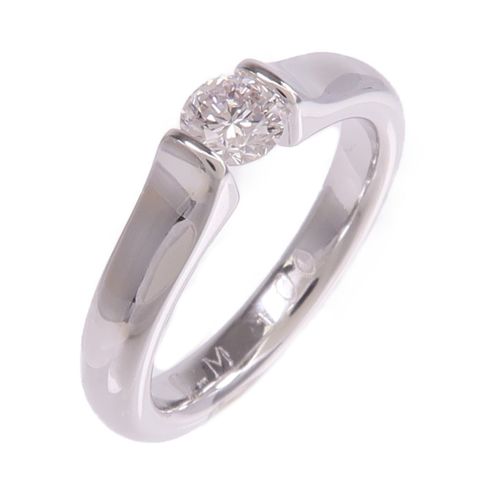 JEWELRY 【激減優惠】18K白金Diamond Ring鑽石戒指US#4.5