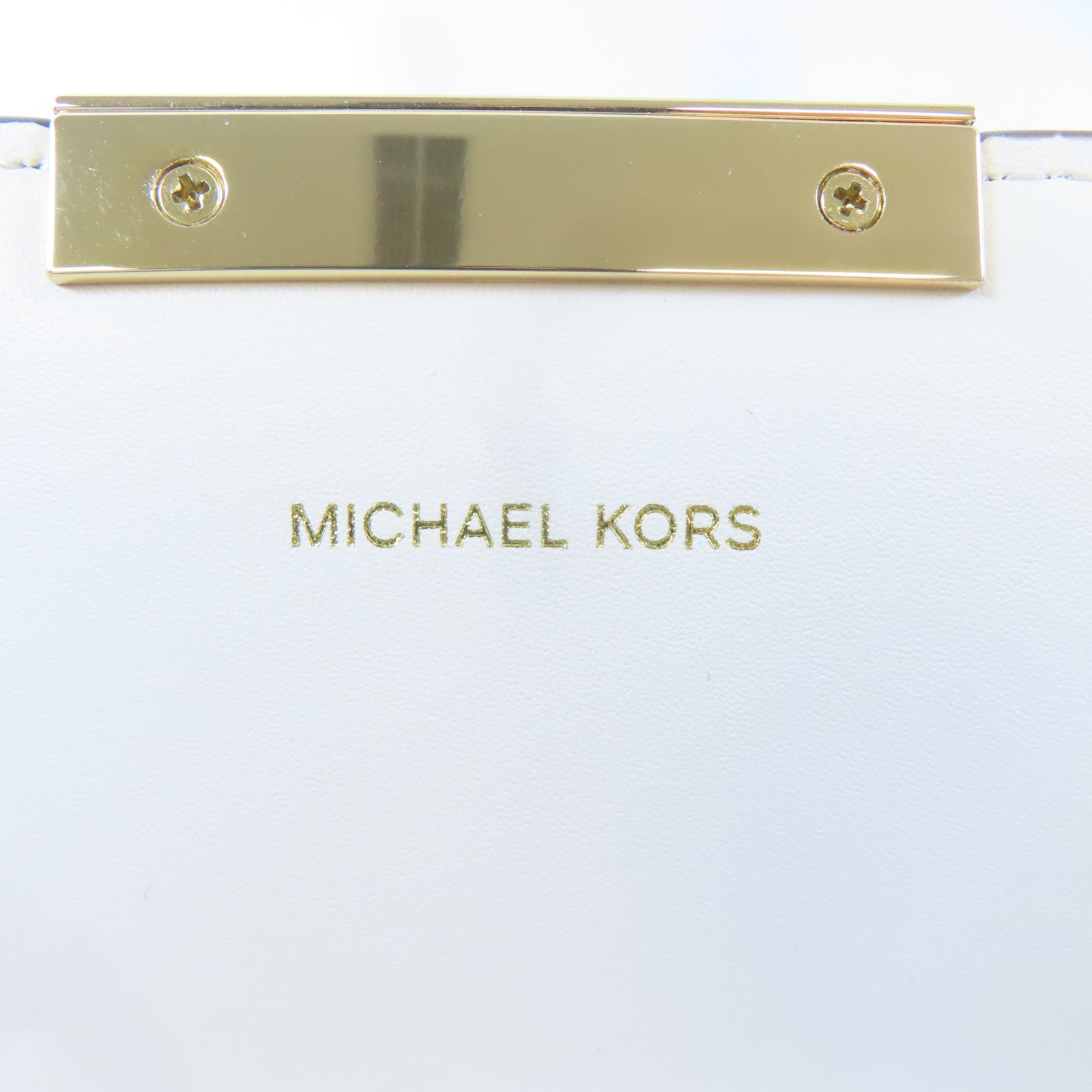 Michael Kors 牛皮皮革Chain Shoulder Bag金扣鏈帶肩背袋藍色/白色/綠色