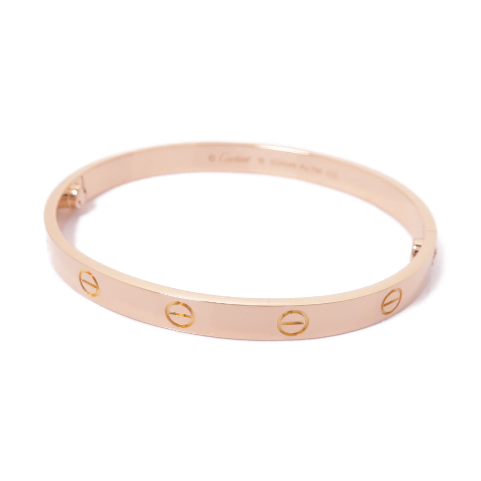 CARTIER 【激減優惠】18K玫瑰金Love Bracelet手鐲Cartier#18