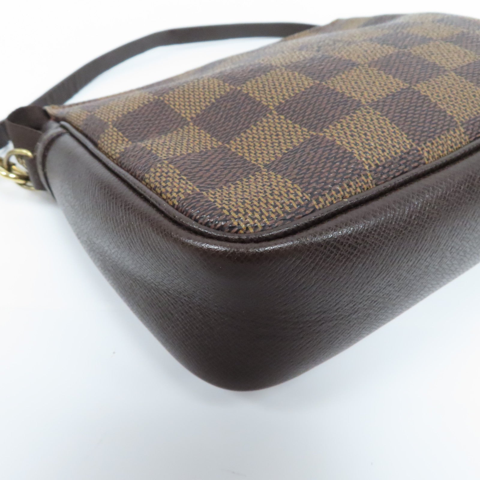 LOUIS VUITTON 【激減優惠】Damier Trousse Makeup金扣手拿包啡色