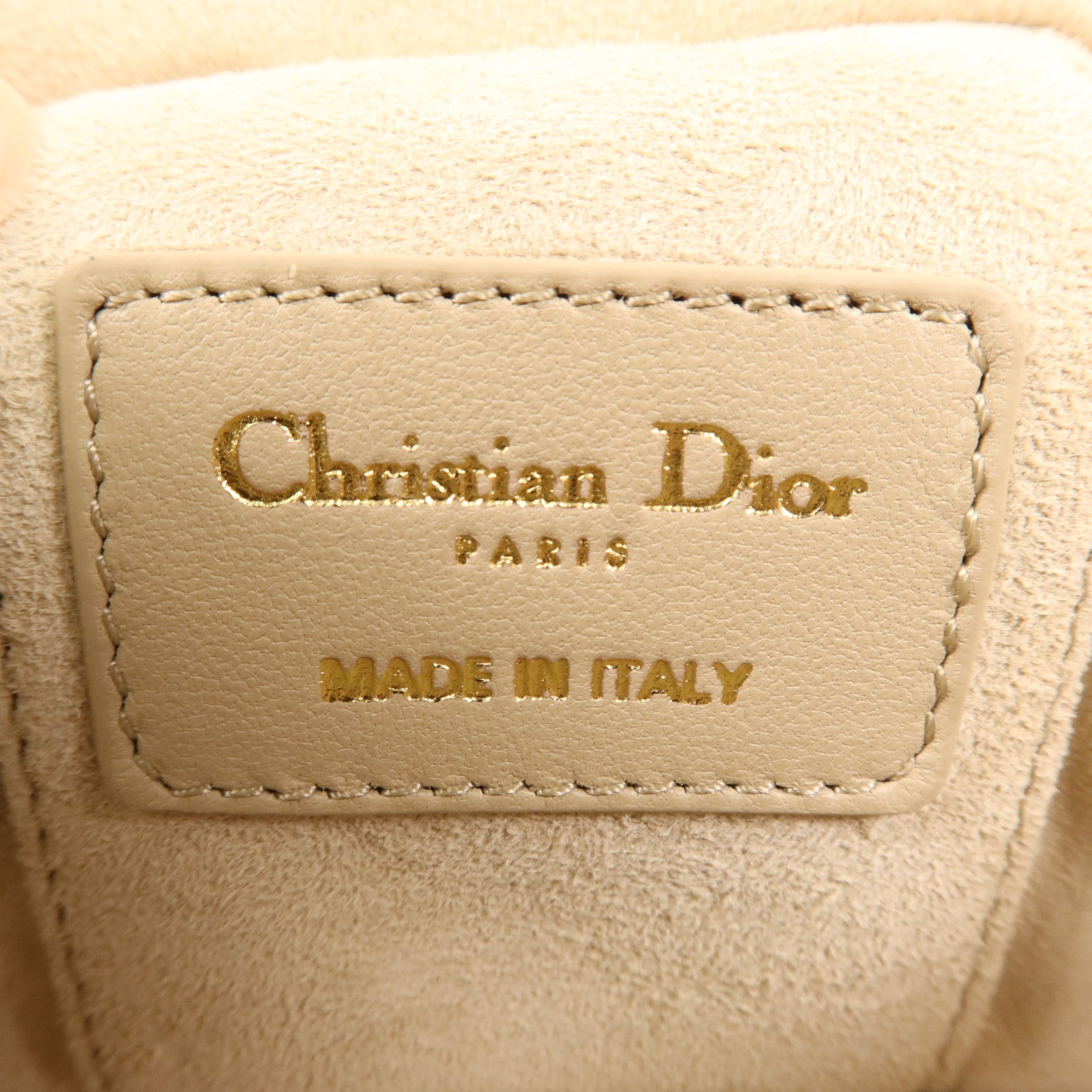 Dior 牛皮皮革Micro Vanity Case金扣手挽肩背兩用袋