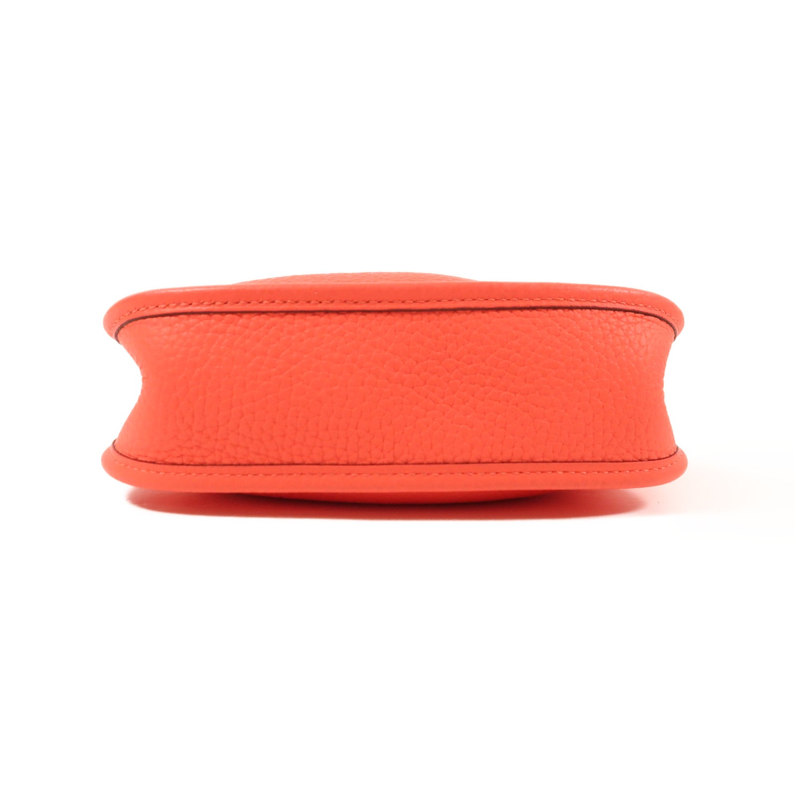 HERMES Clemence皮革Evelyne TPM銀扣肩背袋Rose Texas