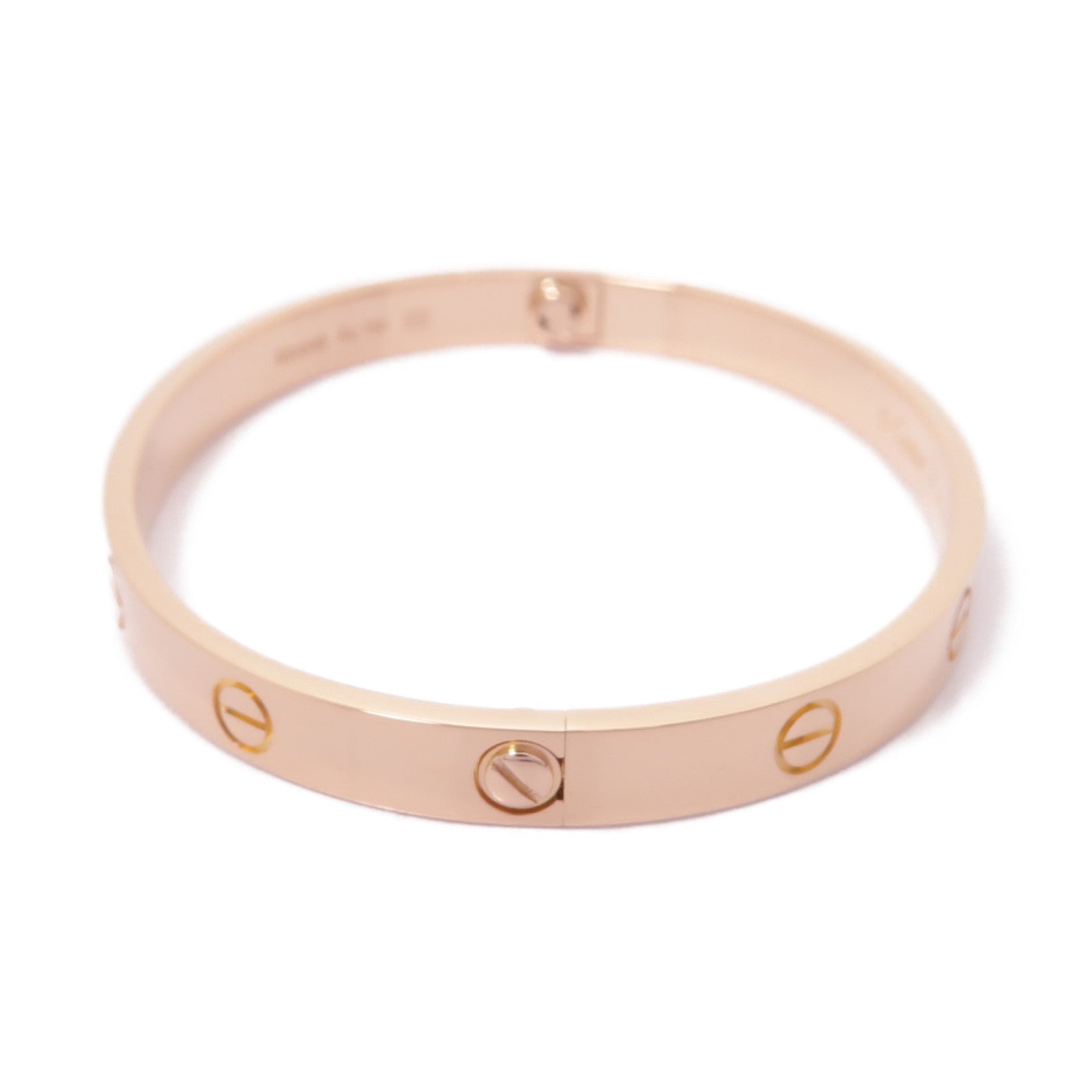 CARTIER 【激減優惠】18K玫瑰金Love Bracelet手鐲Cartier#18