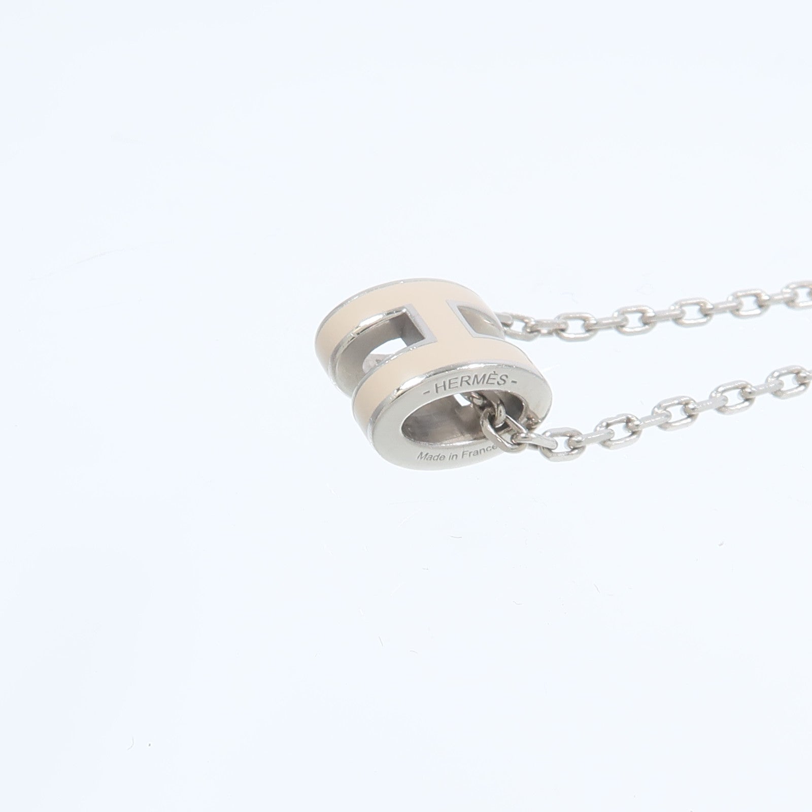 HERMES 金屬/琺瑯Mini Pop H Necklace項鍊