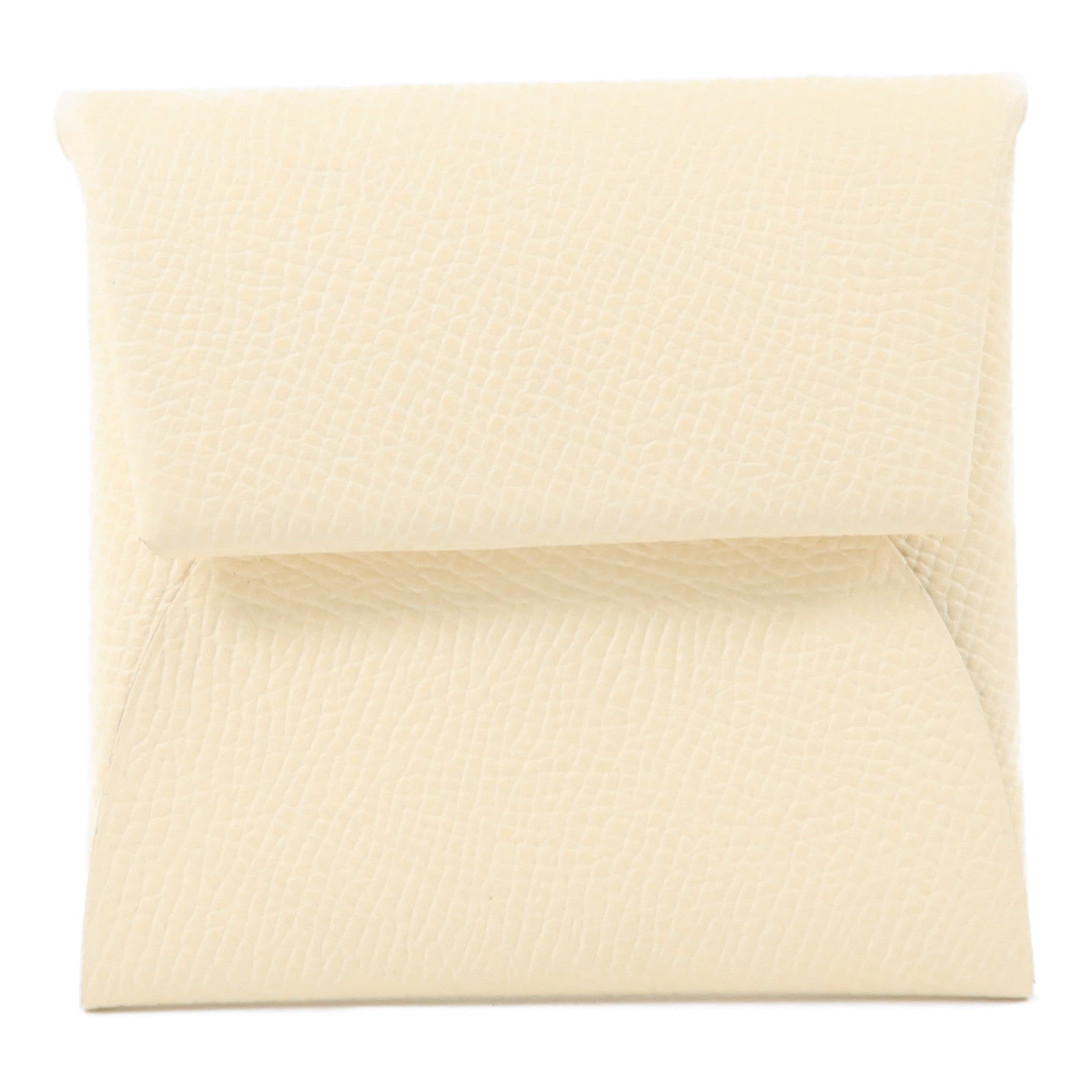 HERMES Epsom皮革Bastia Change Purse零錢包Nata/Biscuit