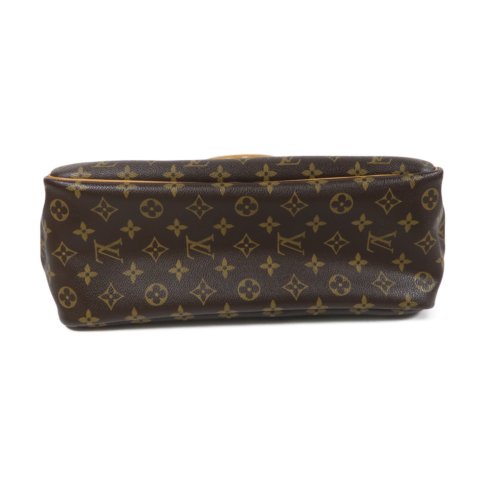 LOUIS VUITTON Monogram Deauville GM Handbag金扣手挽袋啡色