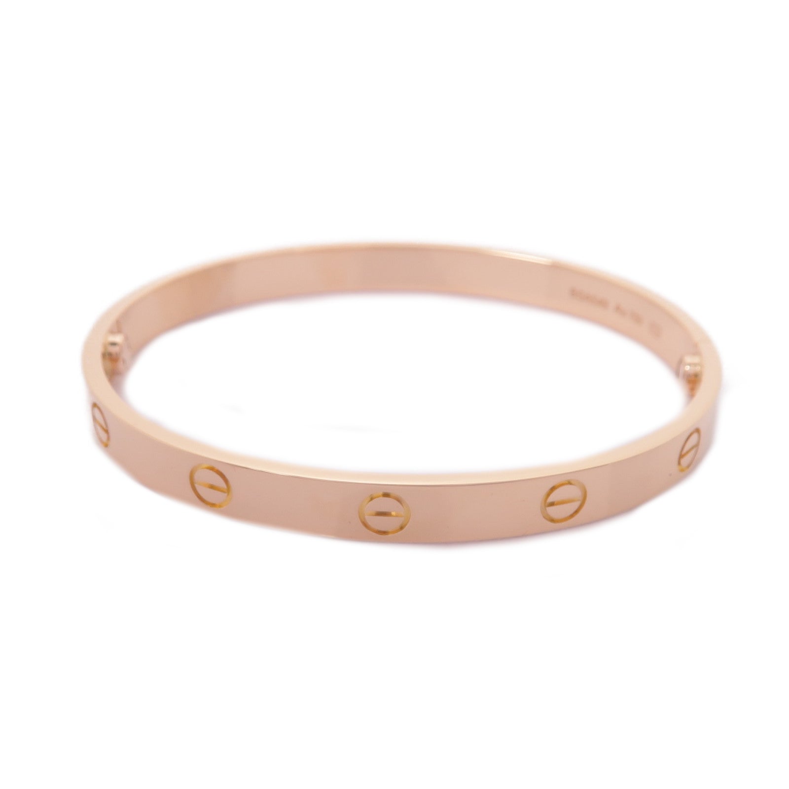 CARTIER 【激減優惠】18K玫瑰金Love Bracelet手鐲Cartier#18