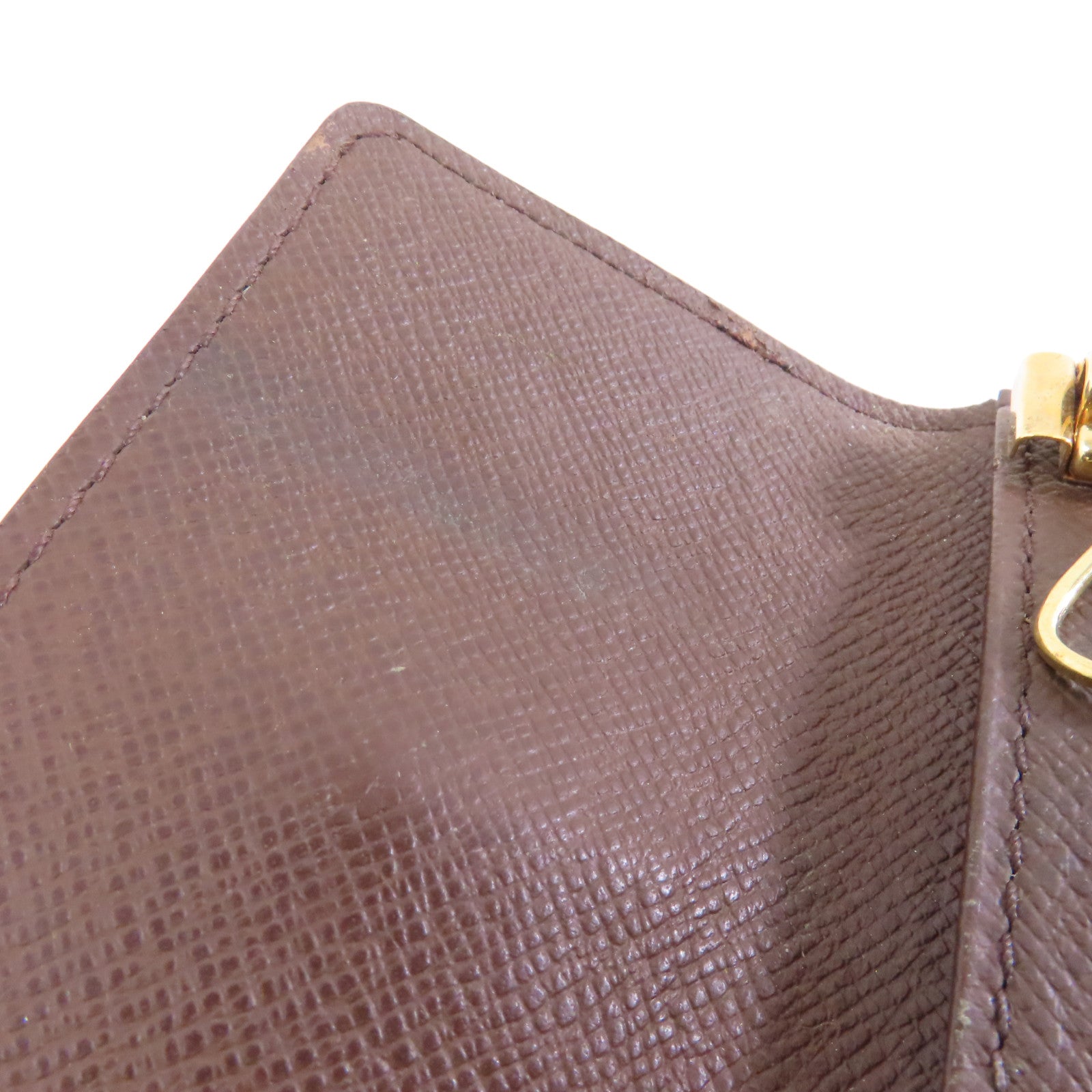 LOUIS VUITTON Damier Multicles 6金扣鎖匙扣棕色