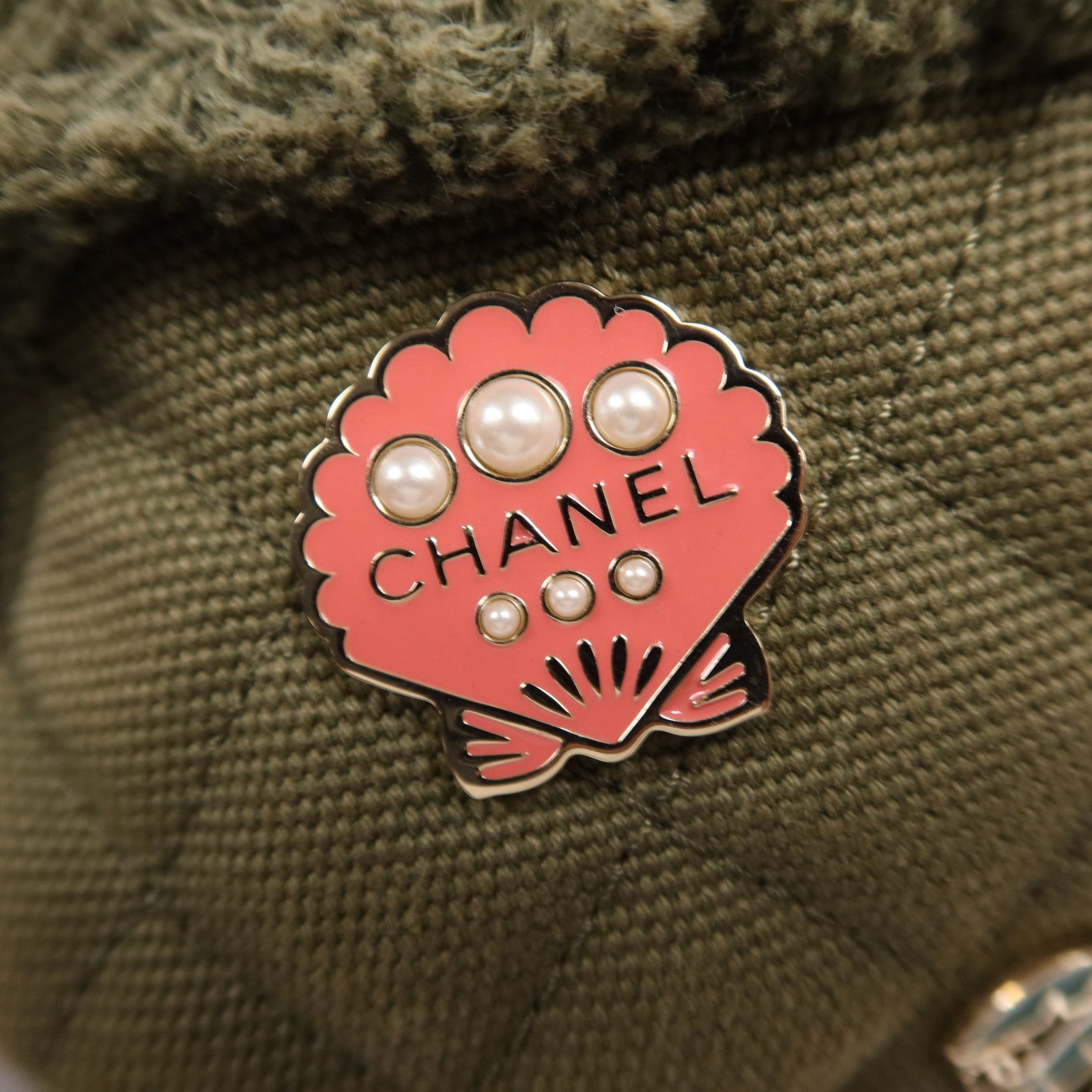 CHANEL 帆布Waist銀扣腰包