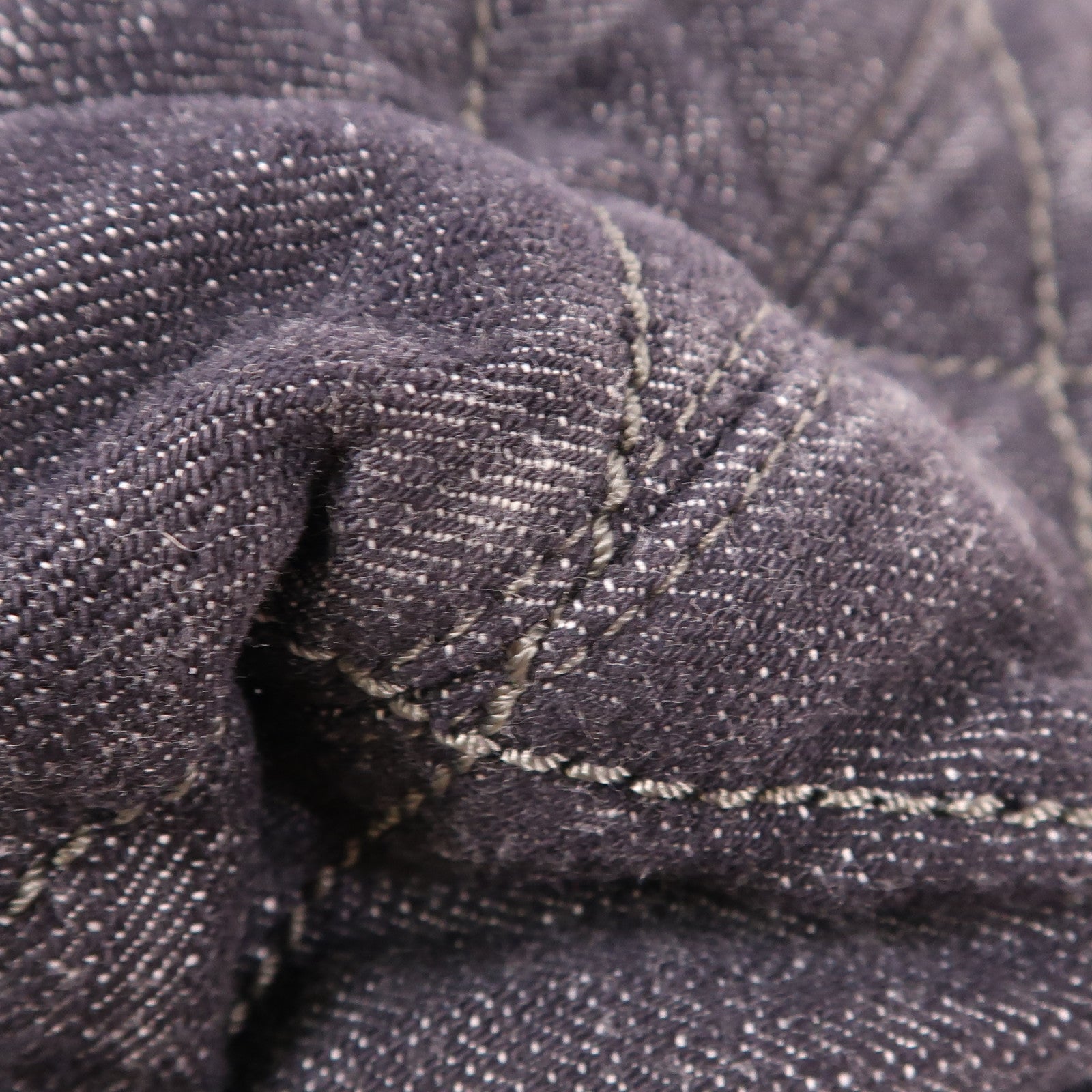 CHANEL 牛仔布Shoulder Bag銀扣肩背袋