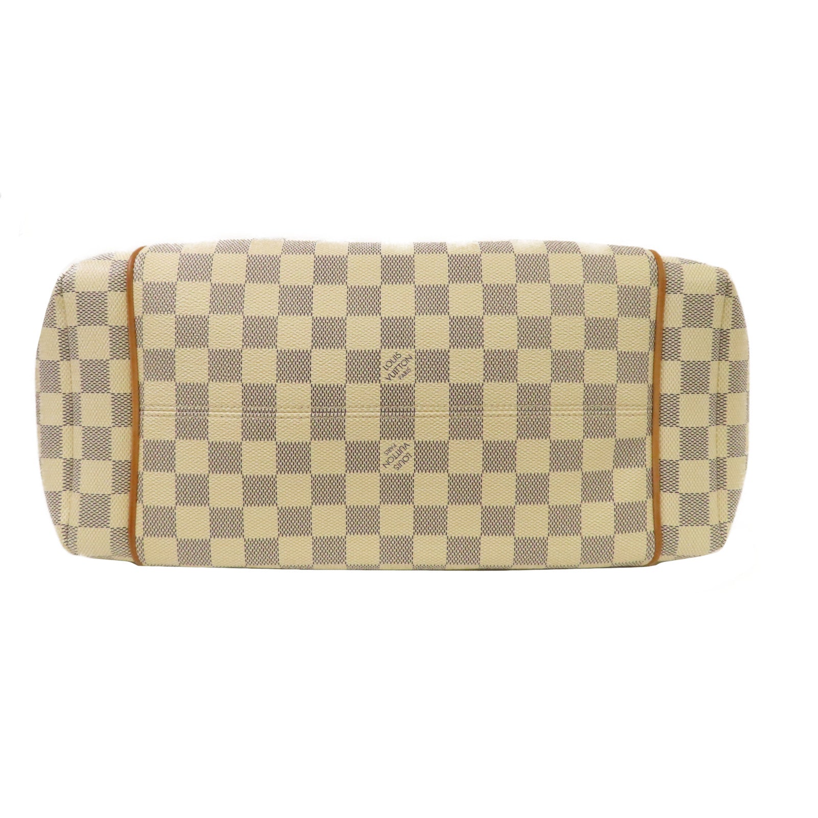 LOUIS VUITTON Damier Azur Totally MM金扣肩背袋白色