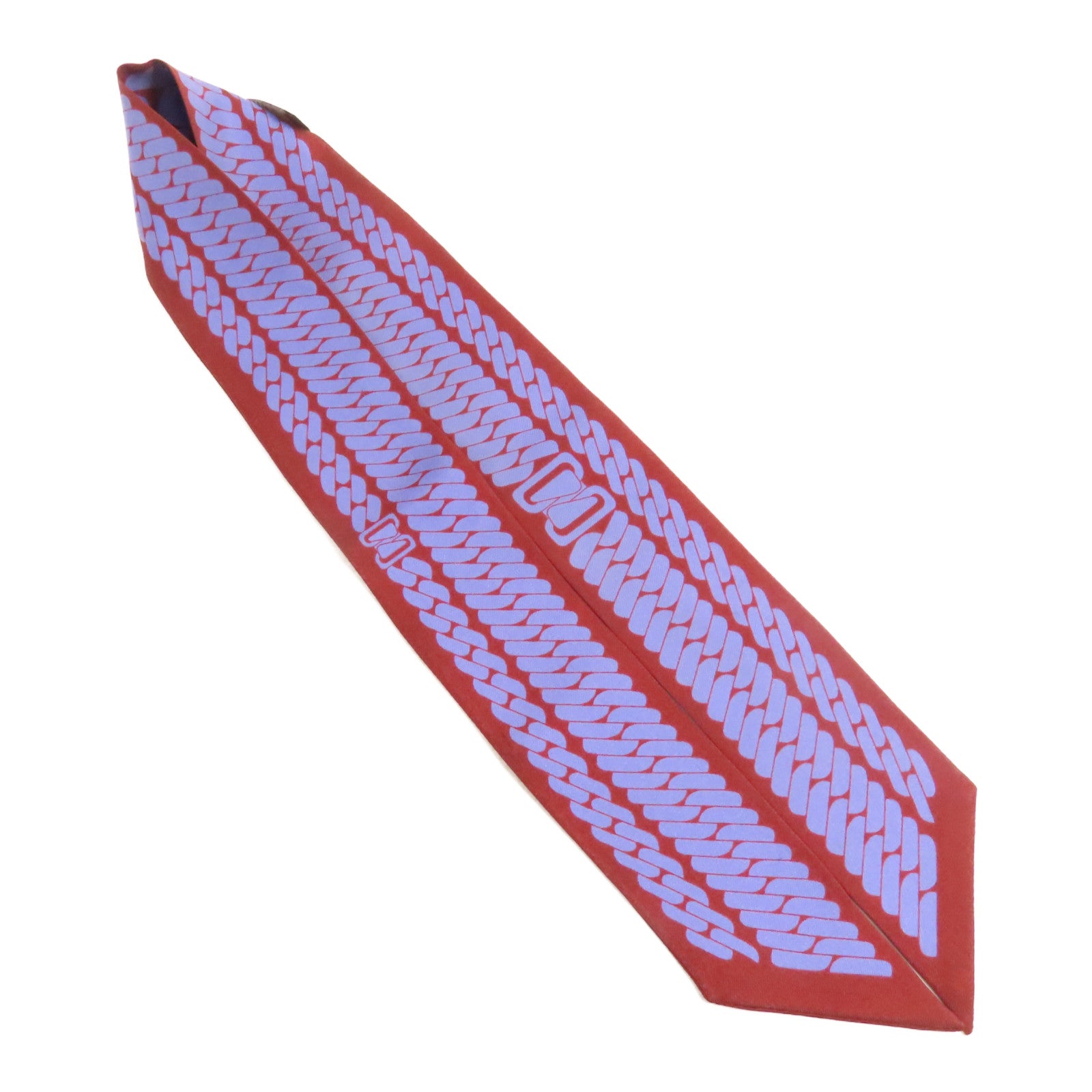 HERMES Twilly Scarf Scarves Silk Purple Red