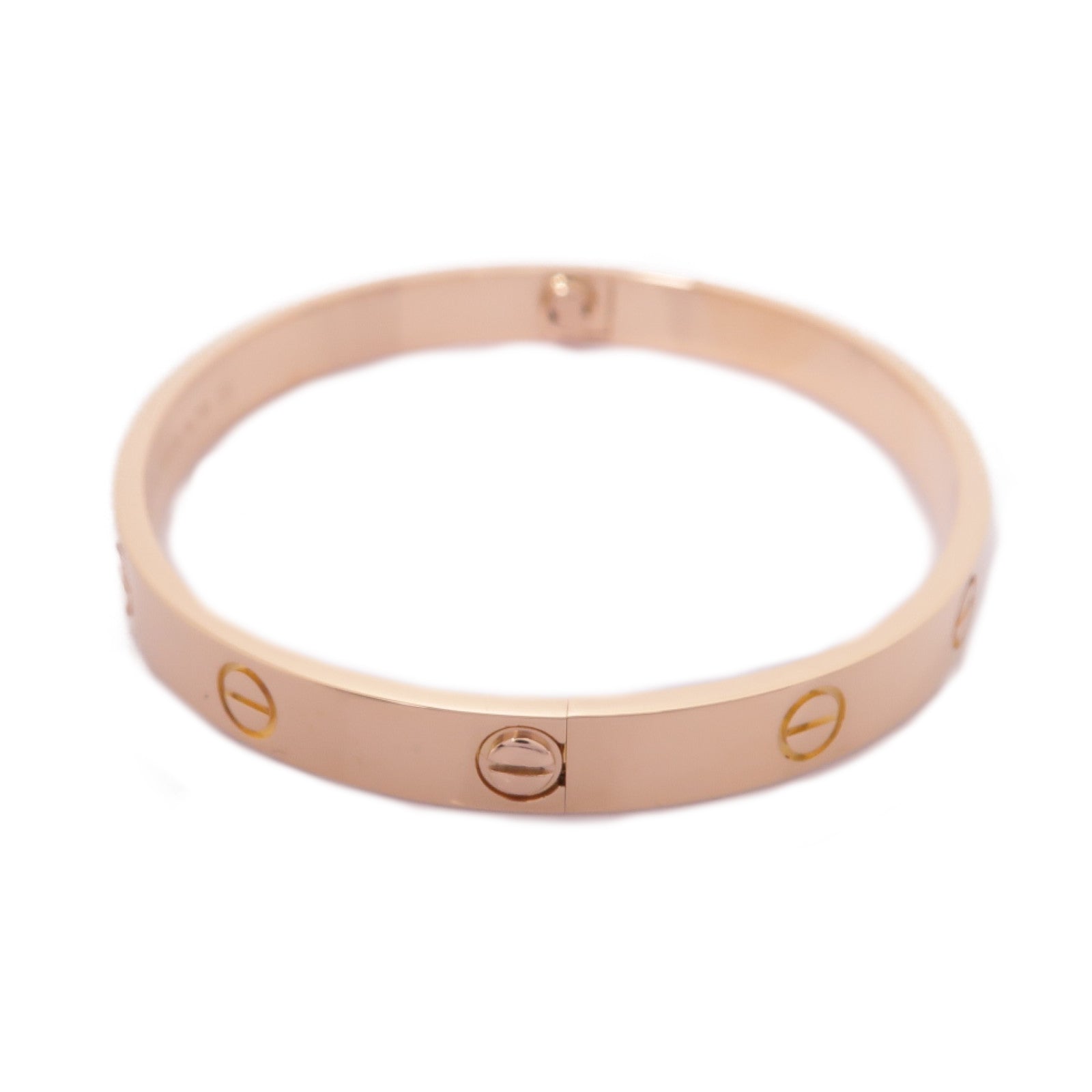CARTIER 【激減優惠】18K玫瑰金Love Bracelet手鐲Cartier#18