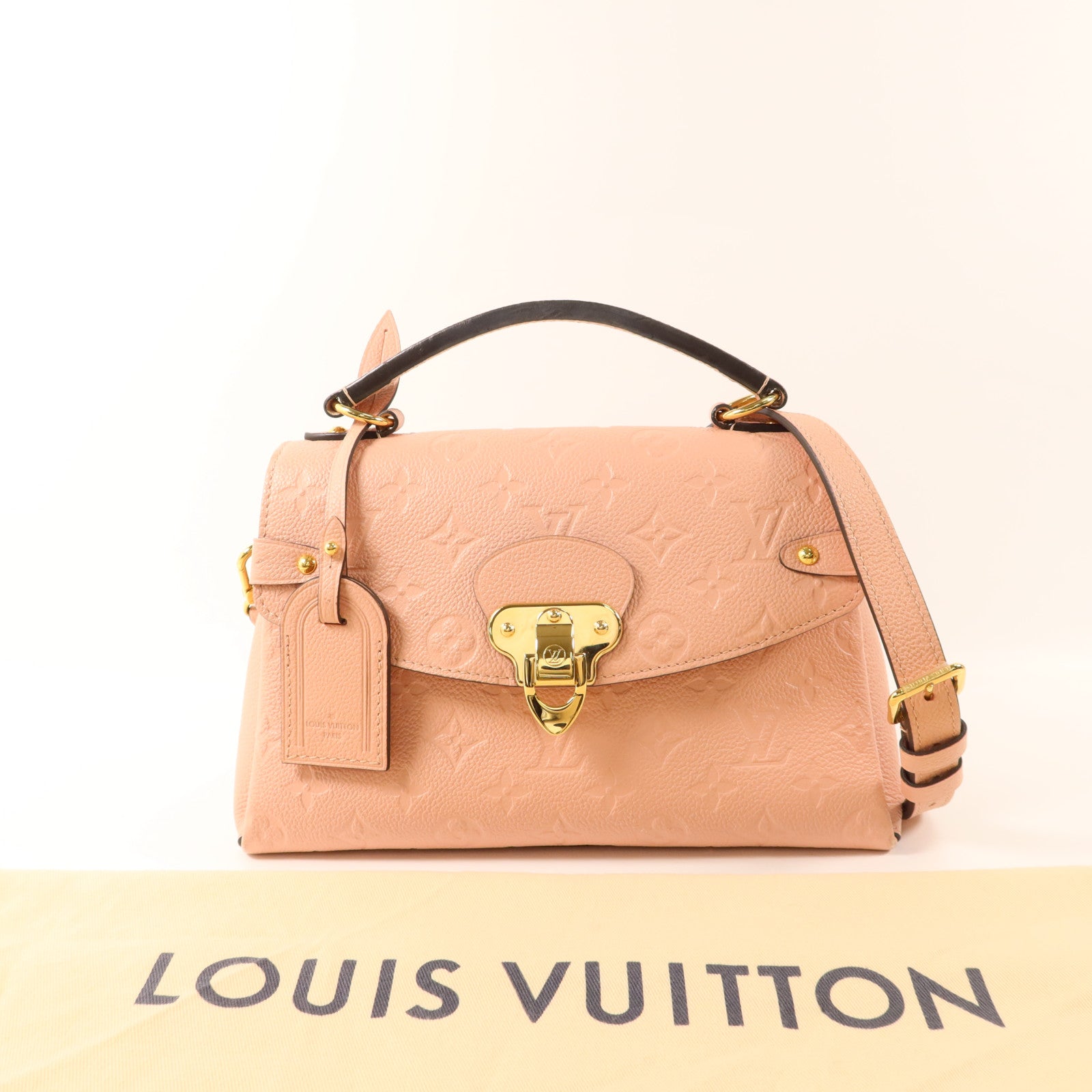 LOUIS VUITTON Monogram Empreinte Georges BB金扣手挽肩背兩用袋
