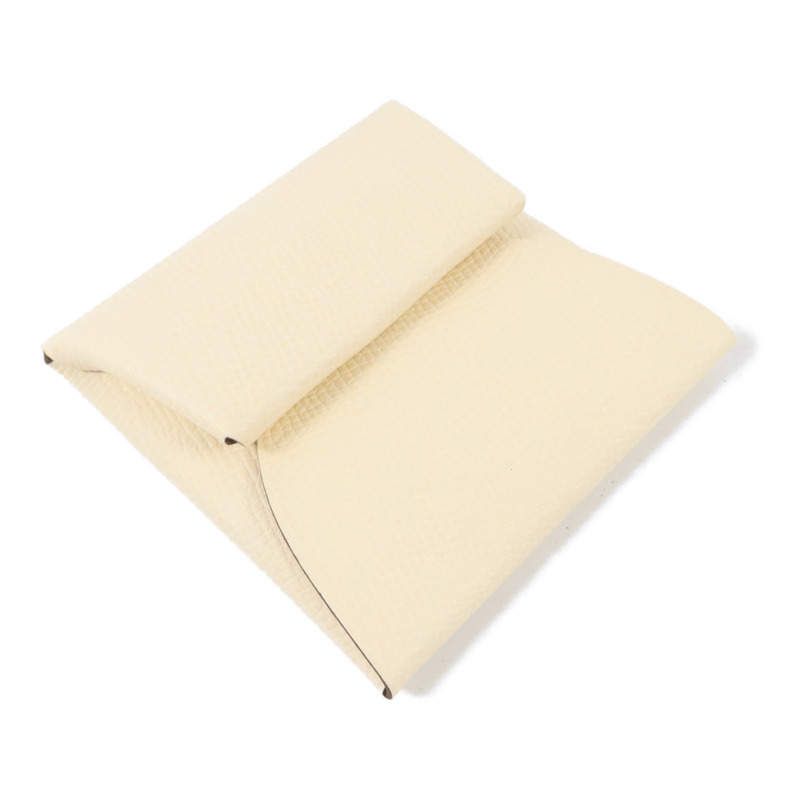 HERMES Epsom皮革Bastia Change Purse零錢包Nata/Biscuit