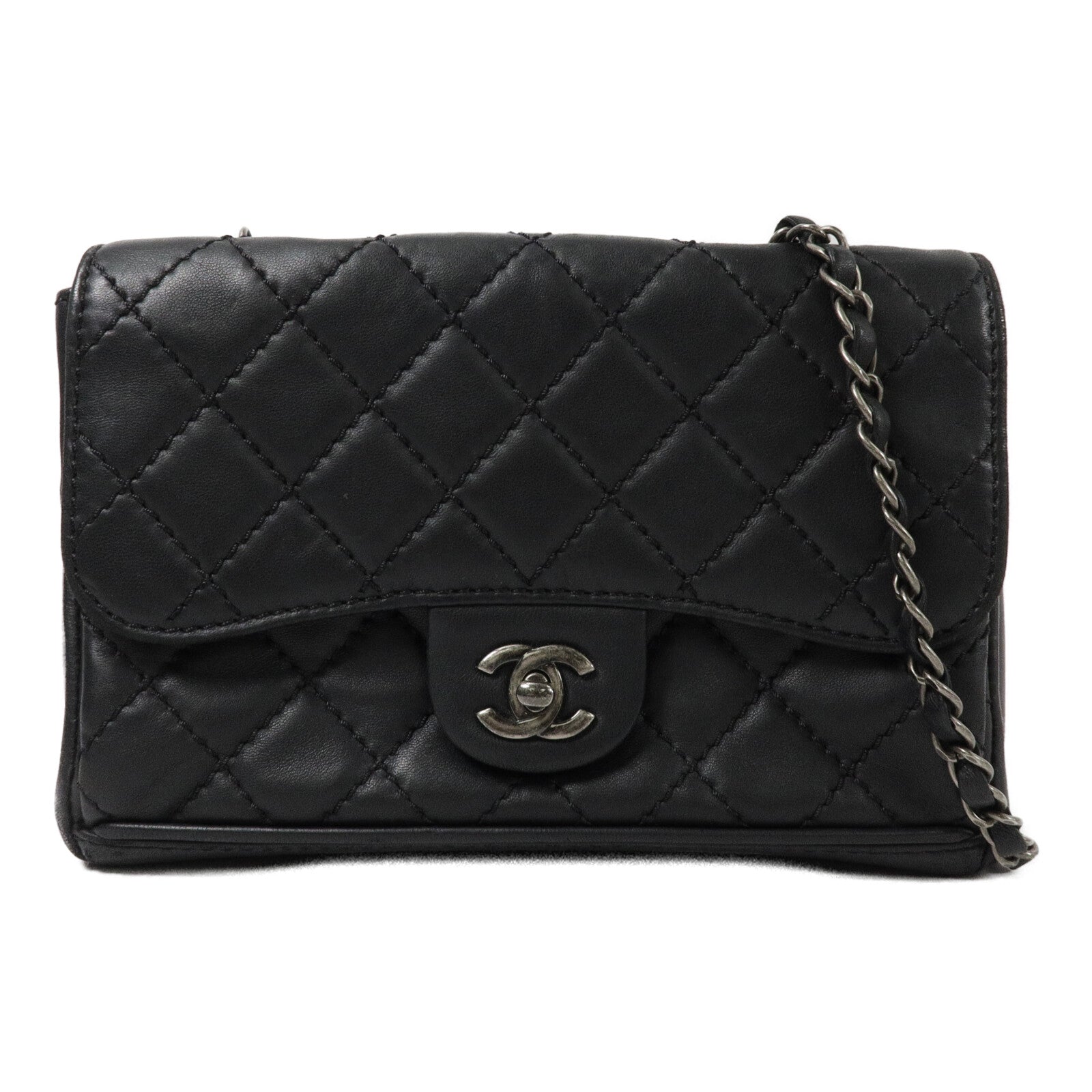CHANEL 羊皮皮革Chain Shoulder鏈帶肩背袋
