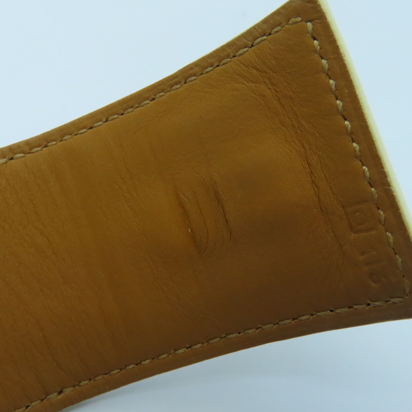 HERMES 【激減優惠】Epsom皮革COLLIER DE CHIEN金扣手鐲白色