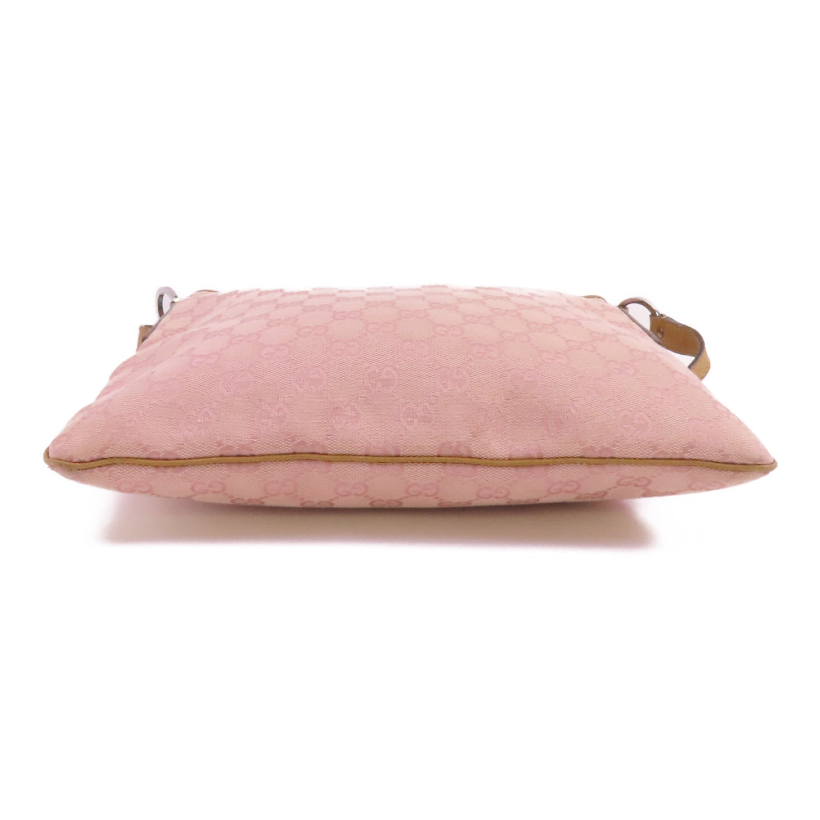 GUCCI 帆布Shoulder Bag銀扣肩背袋
