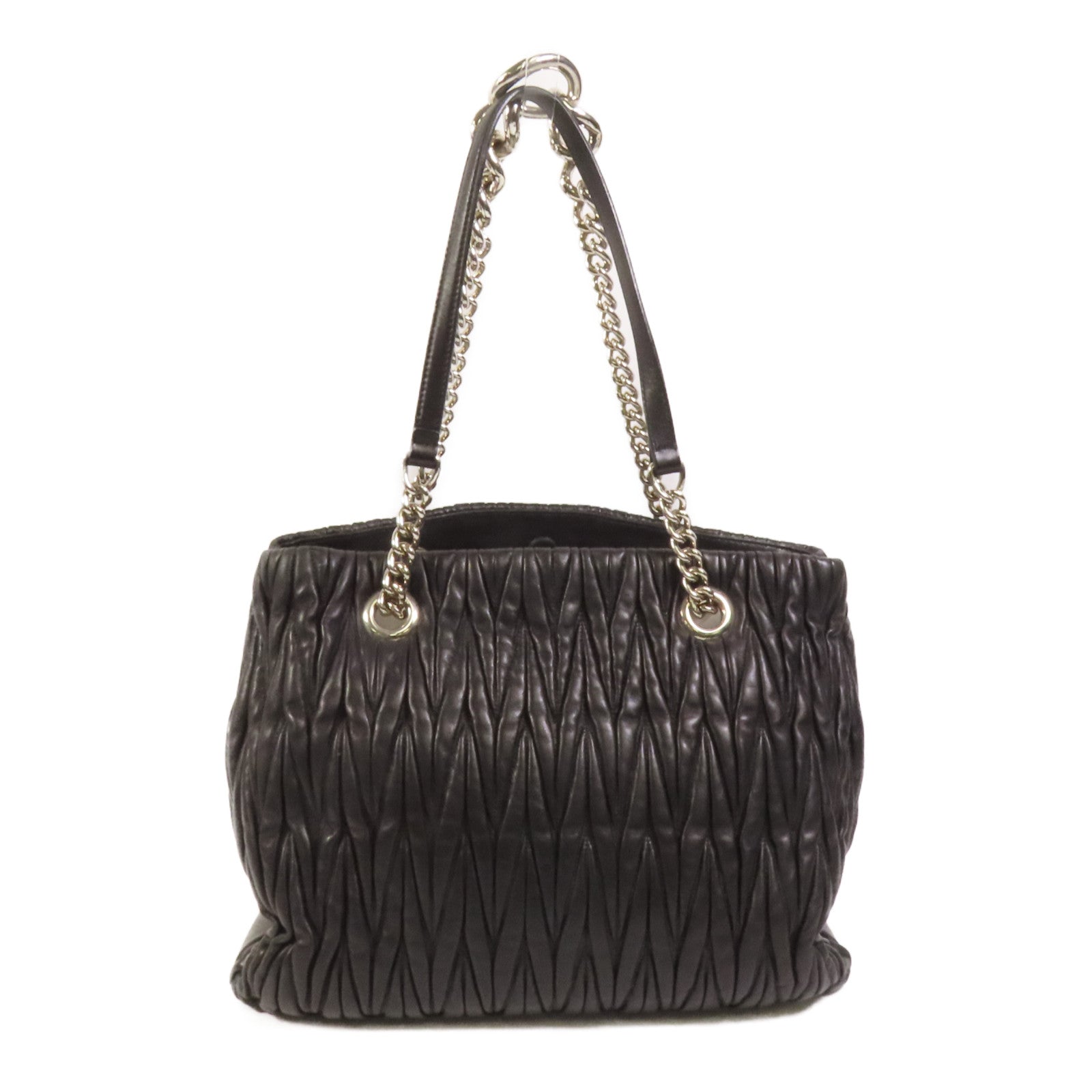 Miu Miu 羊皮皮革Shoulder Bag銀扣肩背袋