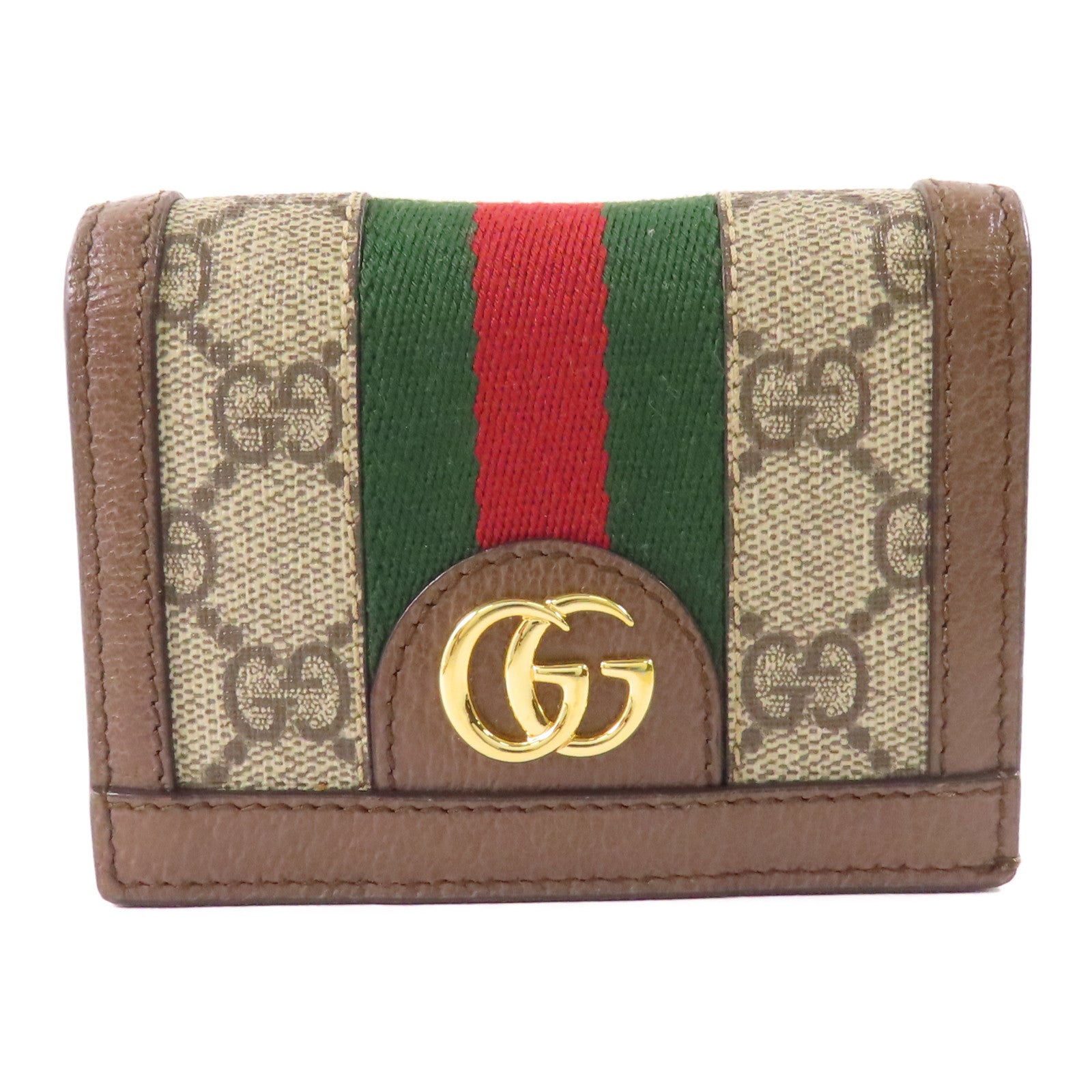 GUCCI 塗層帆布Ophidia GG Wallet金扣錢包