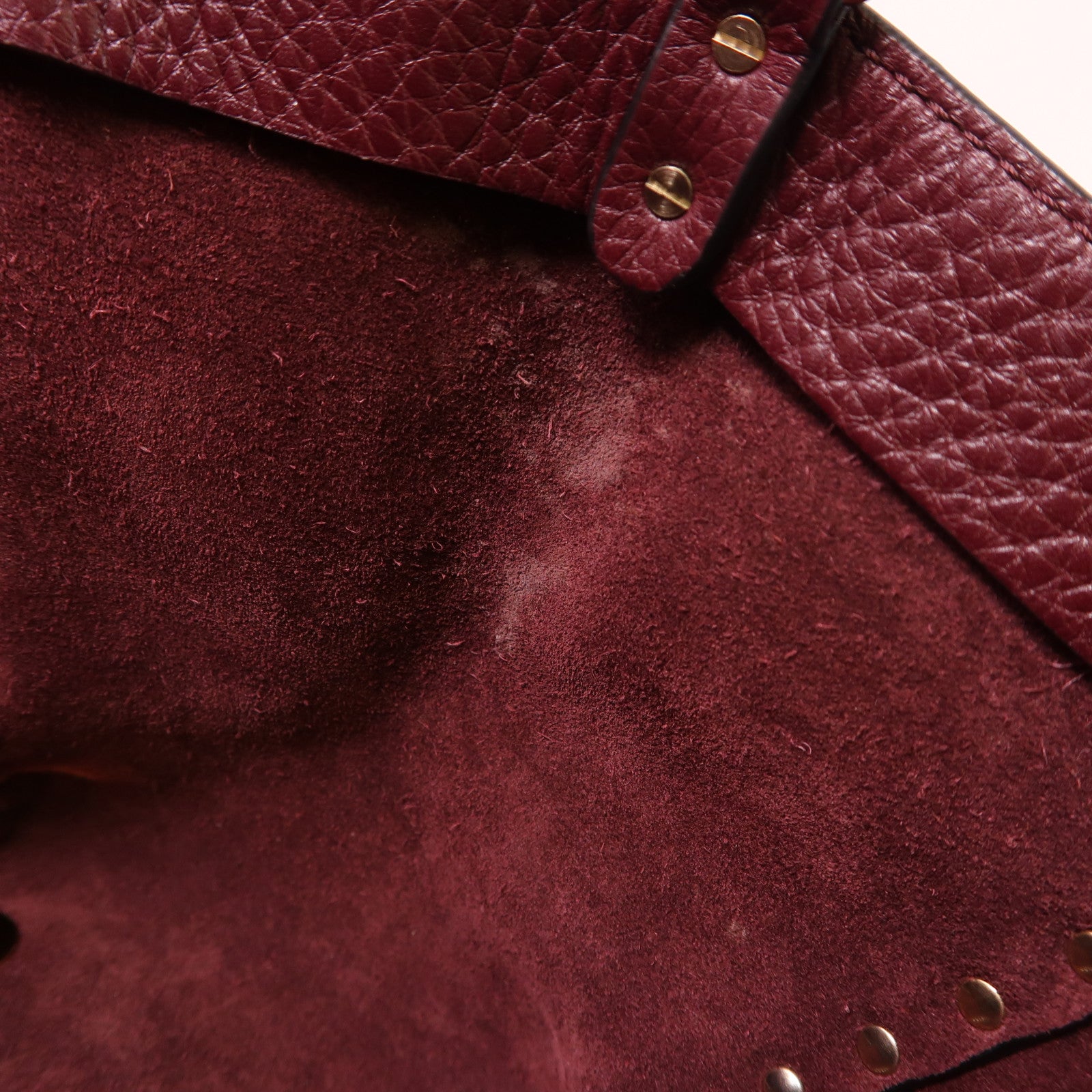 Valentino 牛皮皮革Shoulder Bag金扣手挽肩背兩用袋