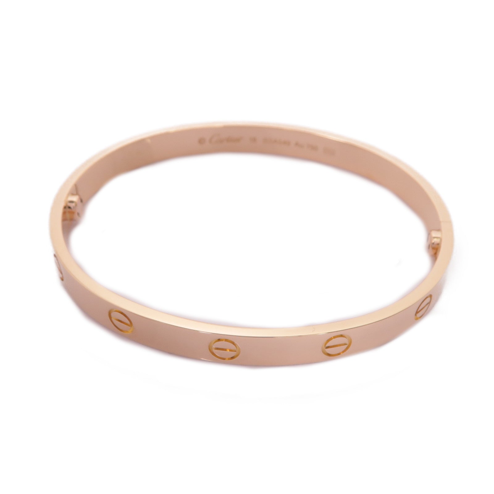 CARTIER 【激減優惠】18K玫瑰金Love Bracelet手鐲Cartier#18