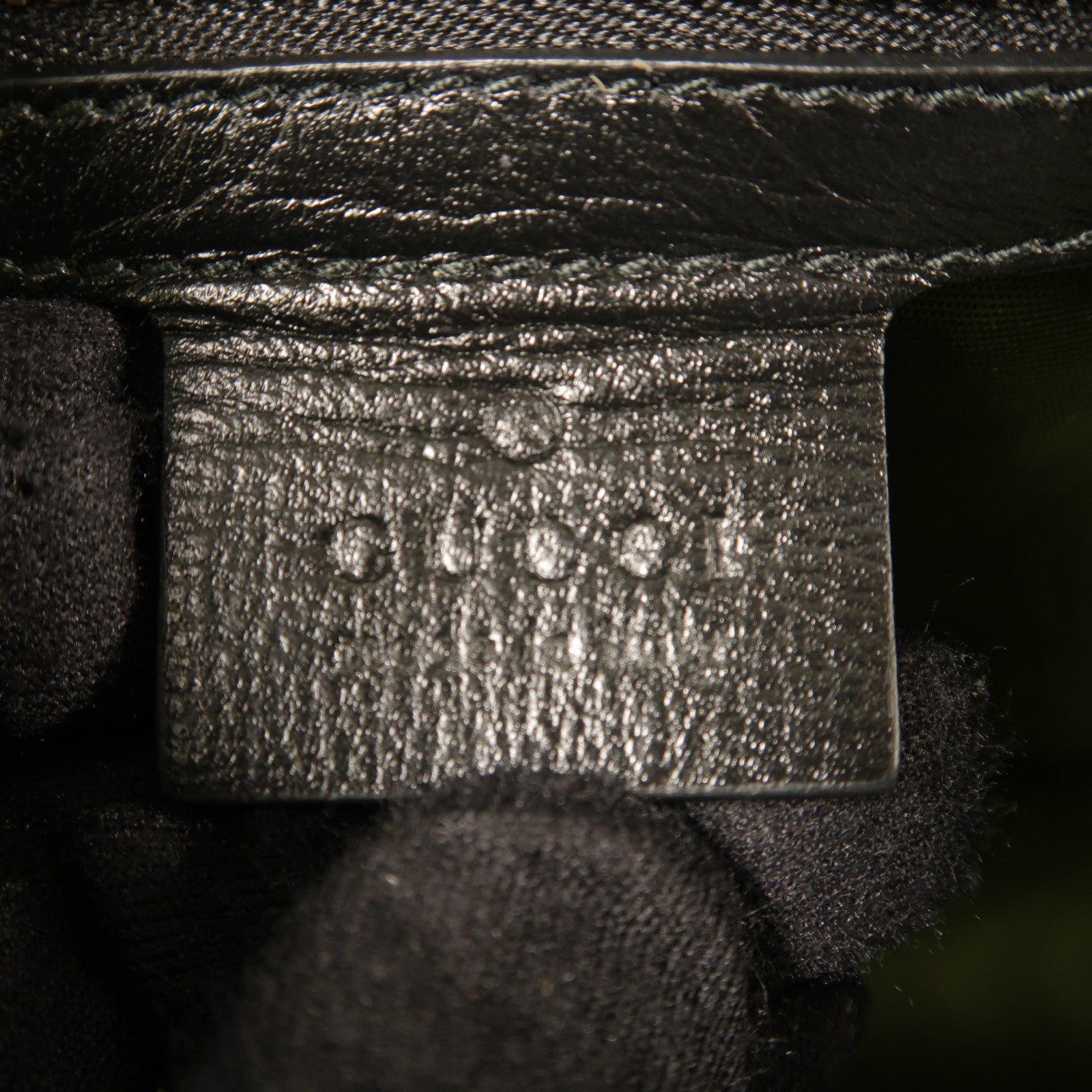 GUCCI GG GHW Shoulder Bag 589474 Calfskin Leather Black