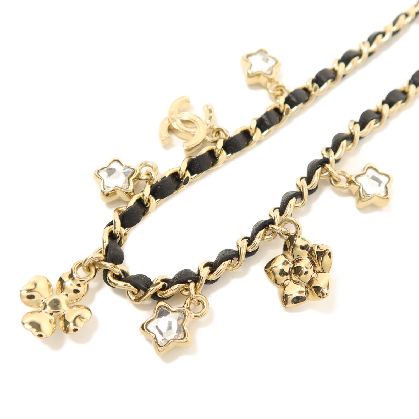 CHANEL 金屬/皮革Necklace項鍊