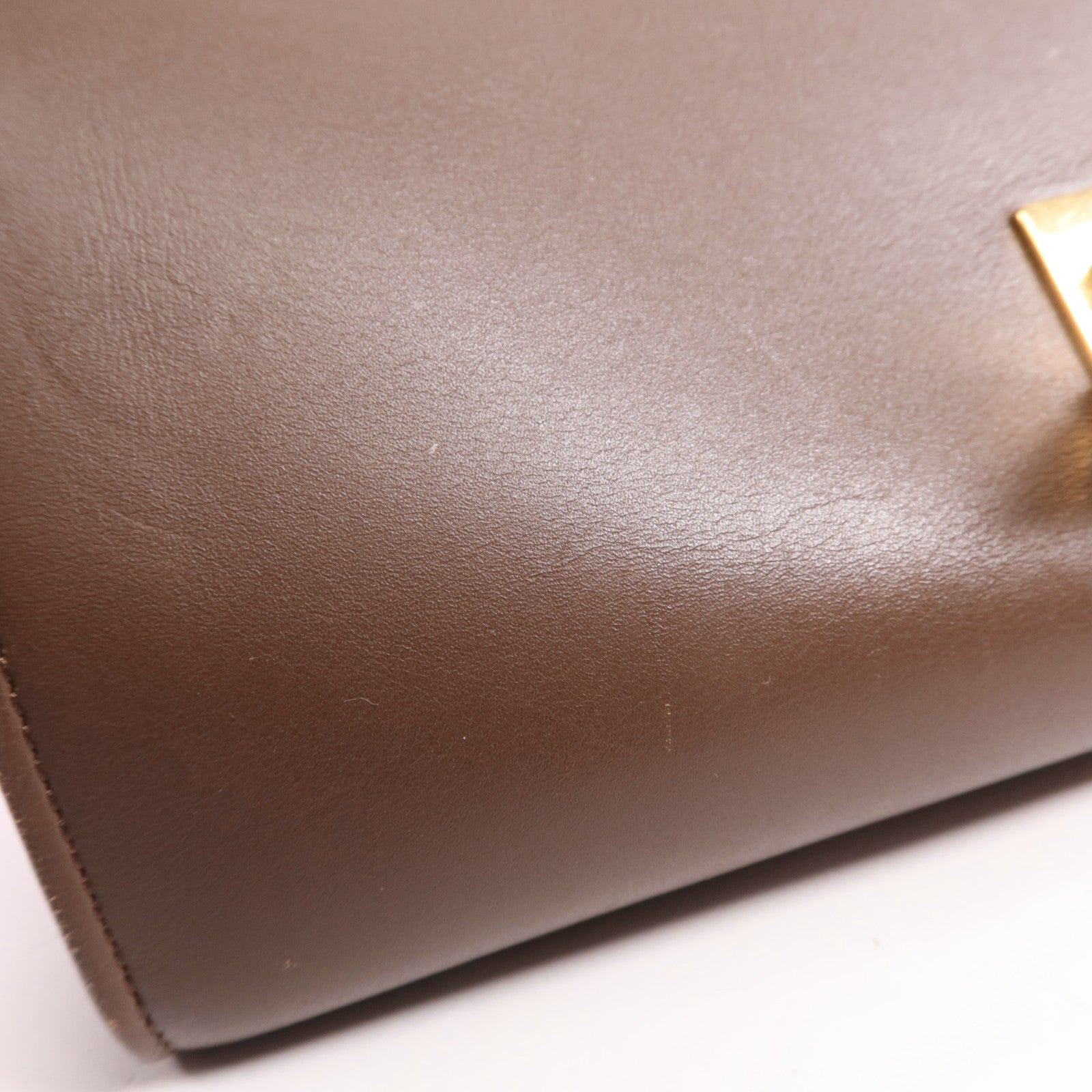 CELINE 牛皮皮革Trapeze Small金扣手挽肩背兩用袋