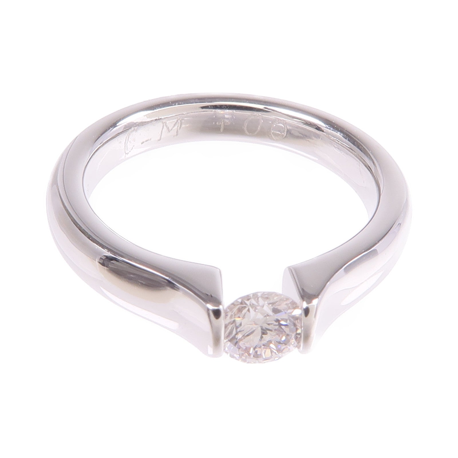 JEWELRY 【激減優惠】18K白金Diamond Ring鑽石戒指US#4.5
