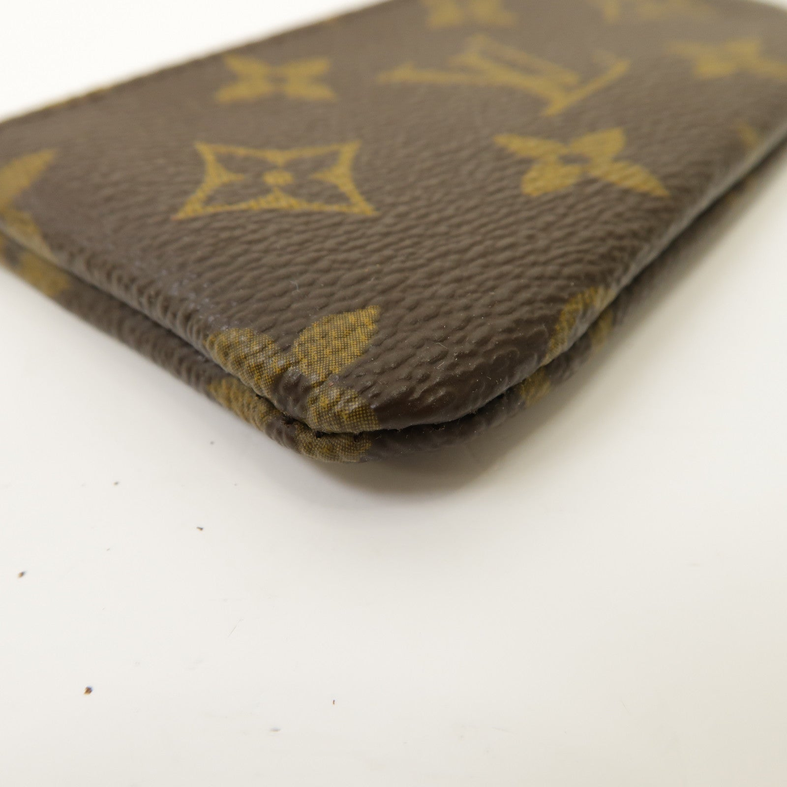LOUIS VUITTON Monogram Key Pouch金扣鑰匙零錢包啡色