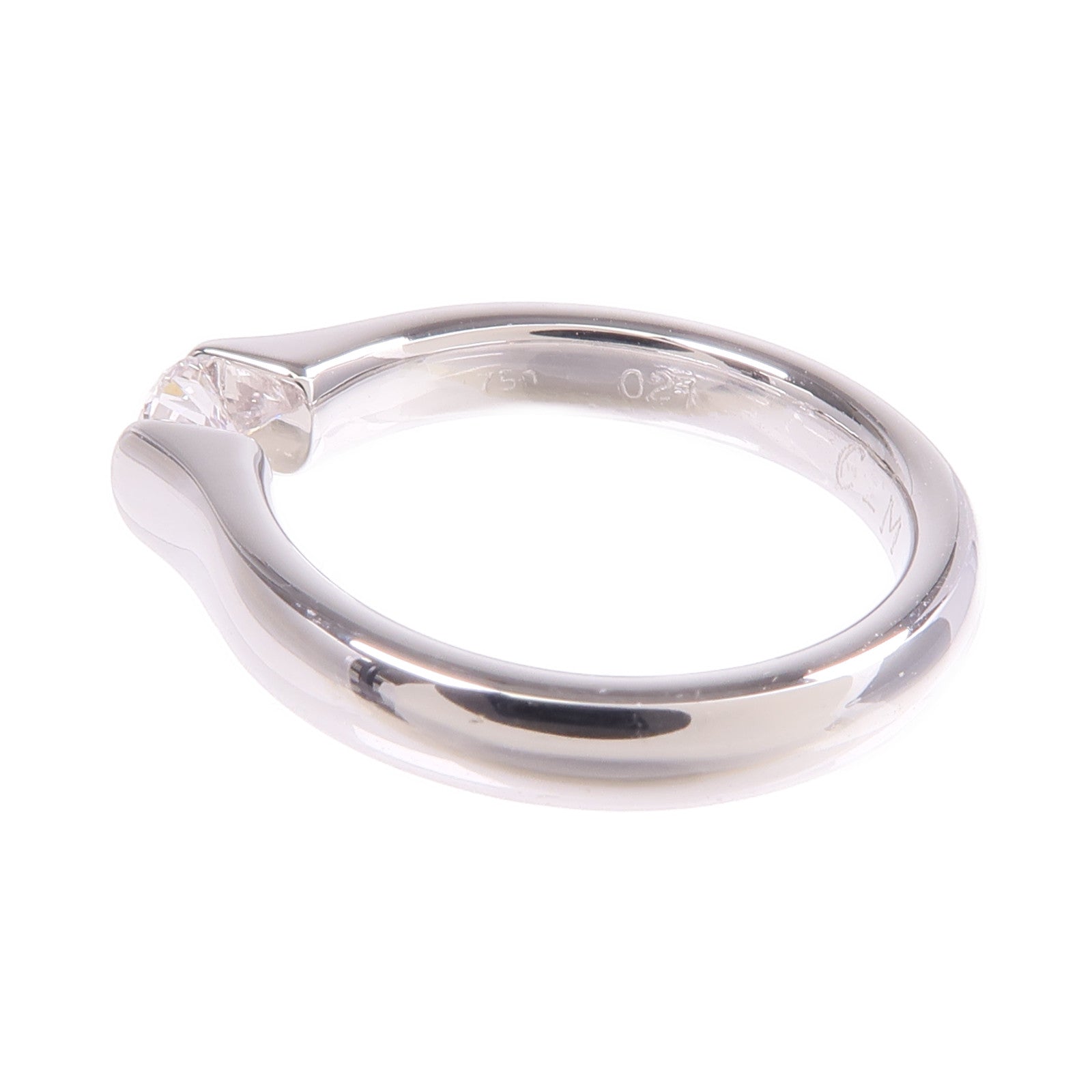 JEWELRY 【激減優惠】18K白金Diamond Ring鑽石戒指US#4.5