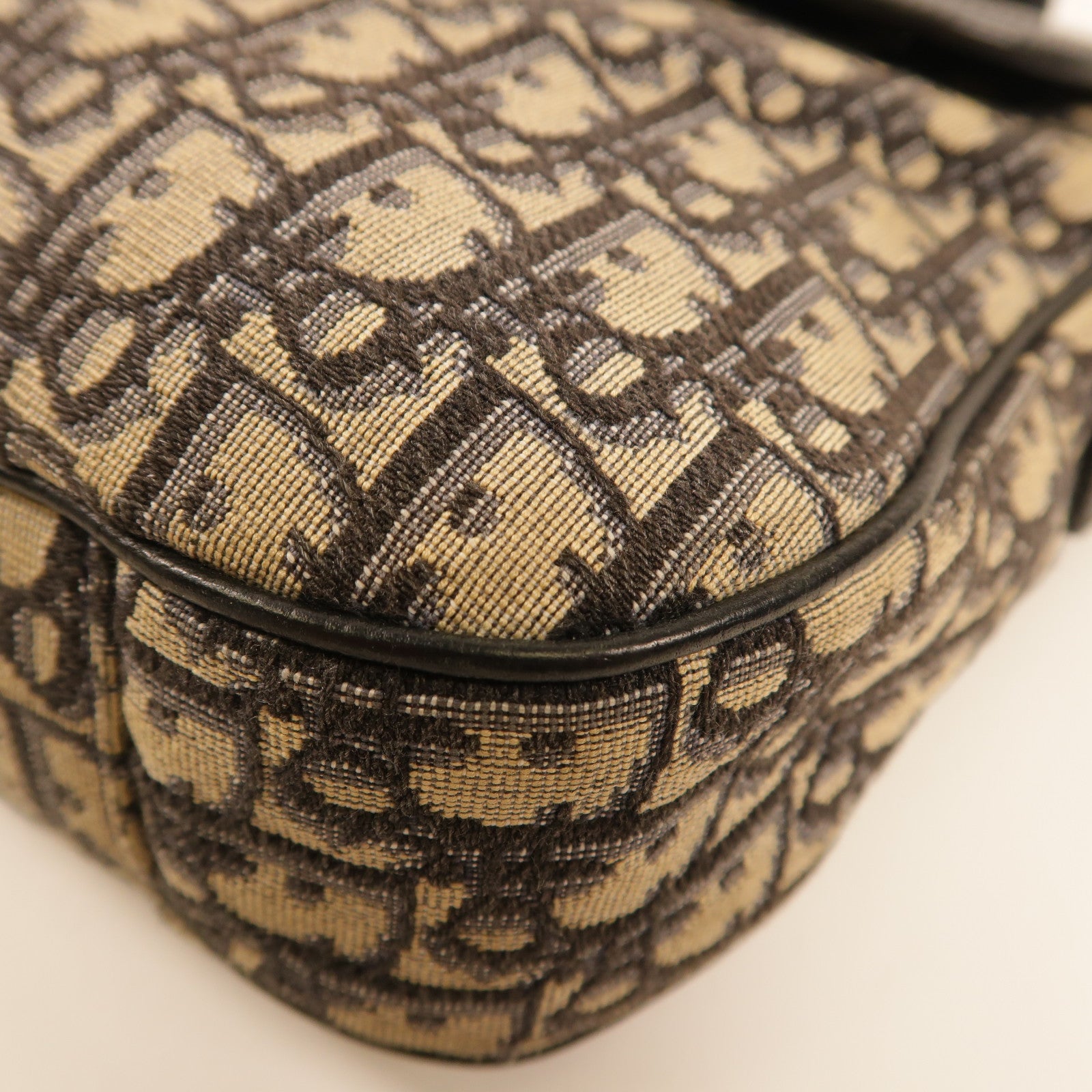 Dior 牛皮皮革/帆布Saddle Bag Large肩背袋