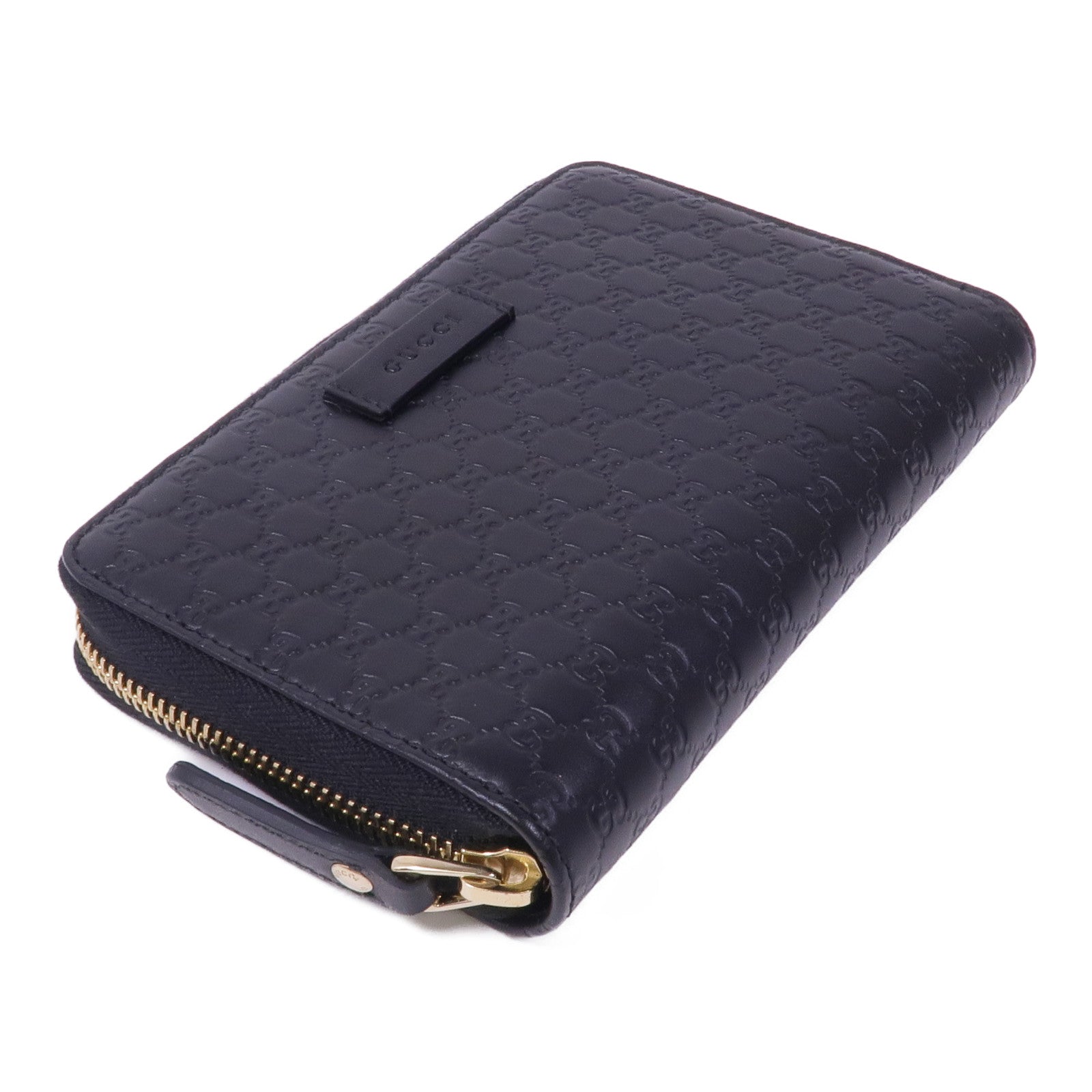 GUCCI 皮革Zipped Wallet金扣長錢包